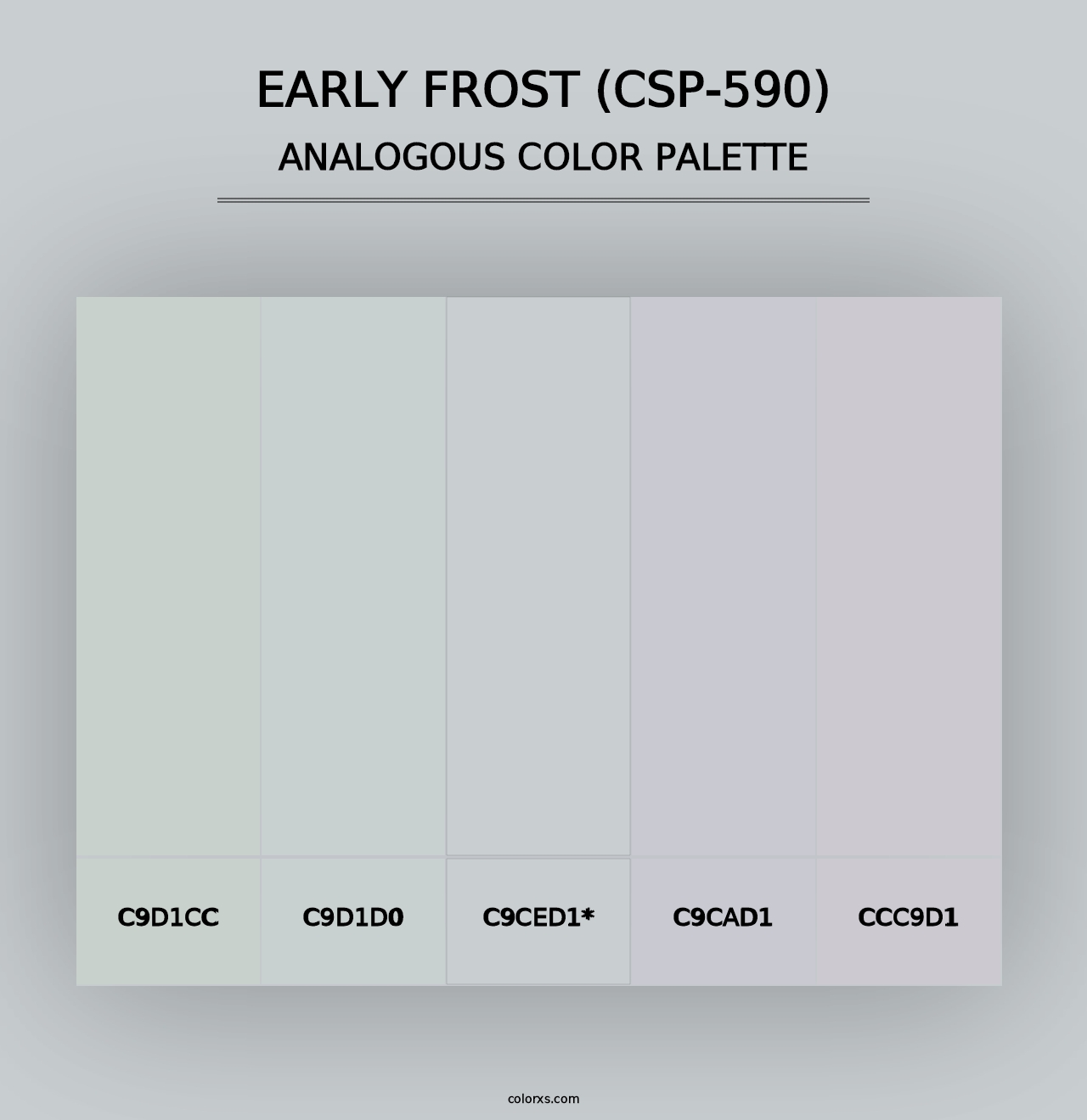 Early Frost (CSP-590) - Analogous Color Palette