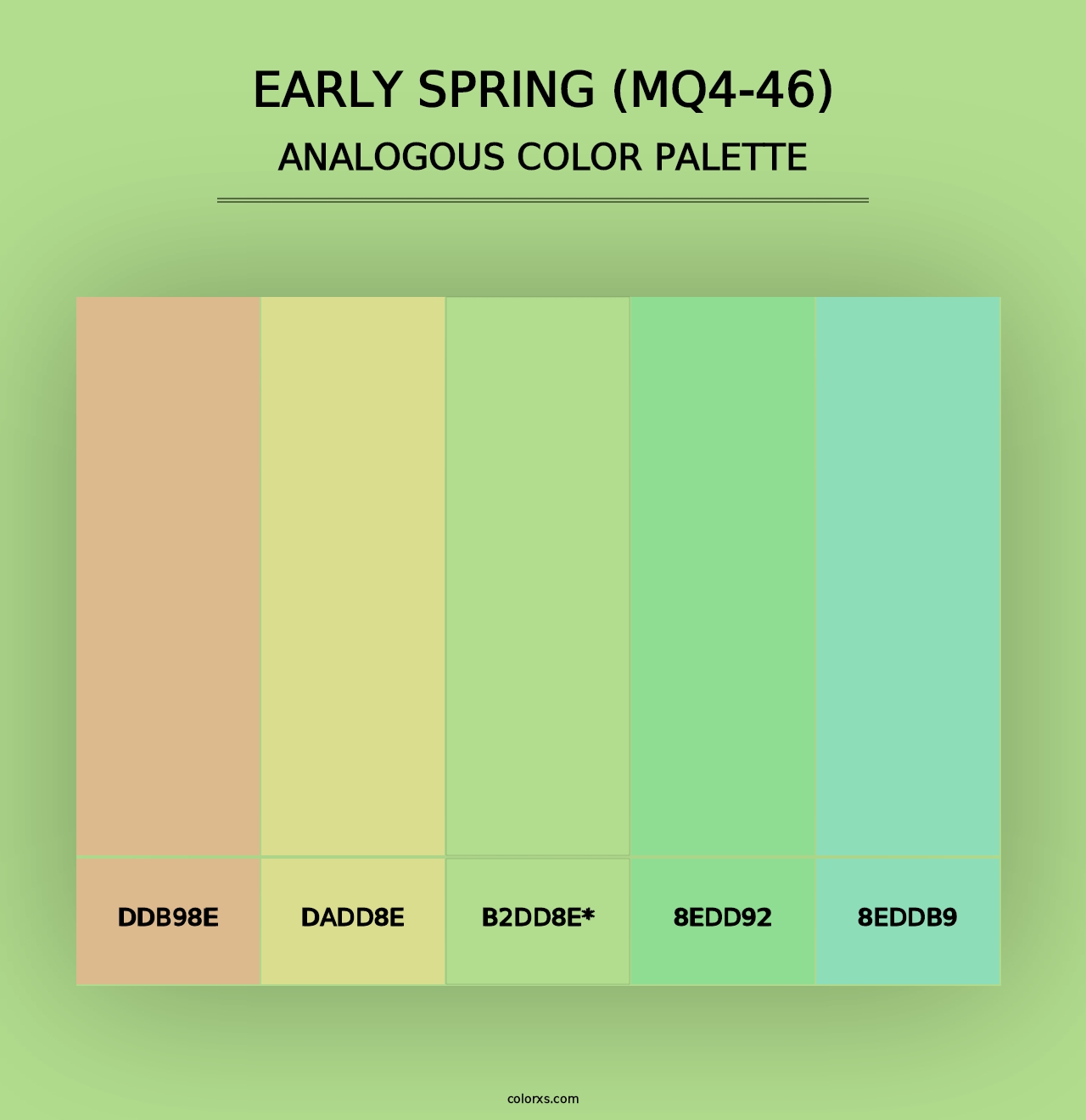 Early Spring (MQ4-46) - Analogous Color Palette