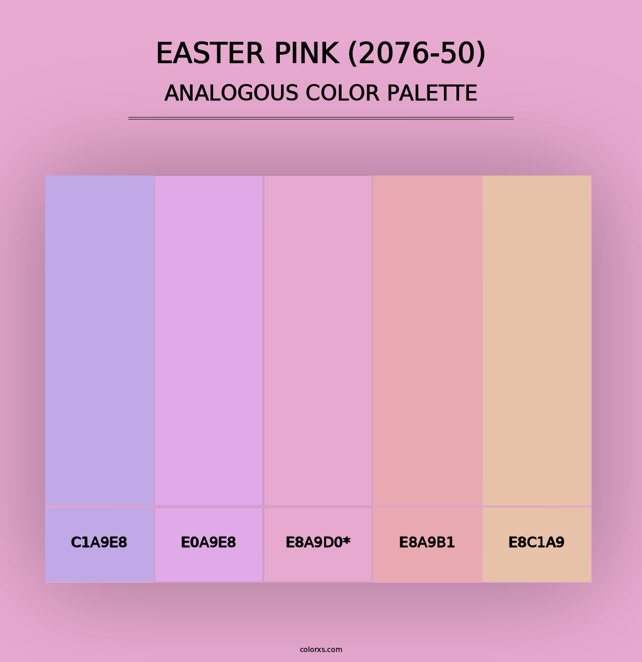 Easter Pink (2076-50) - Analogous Color Palette