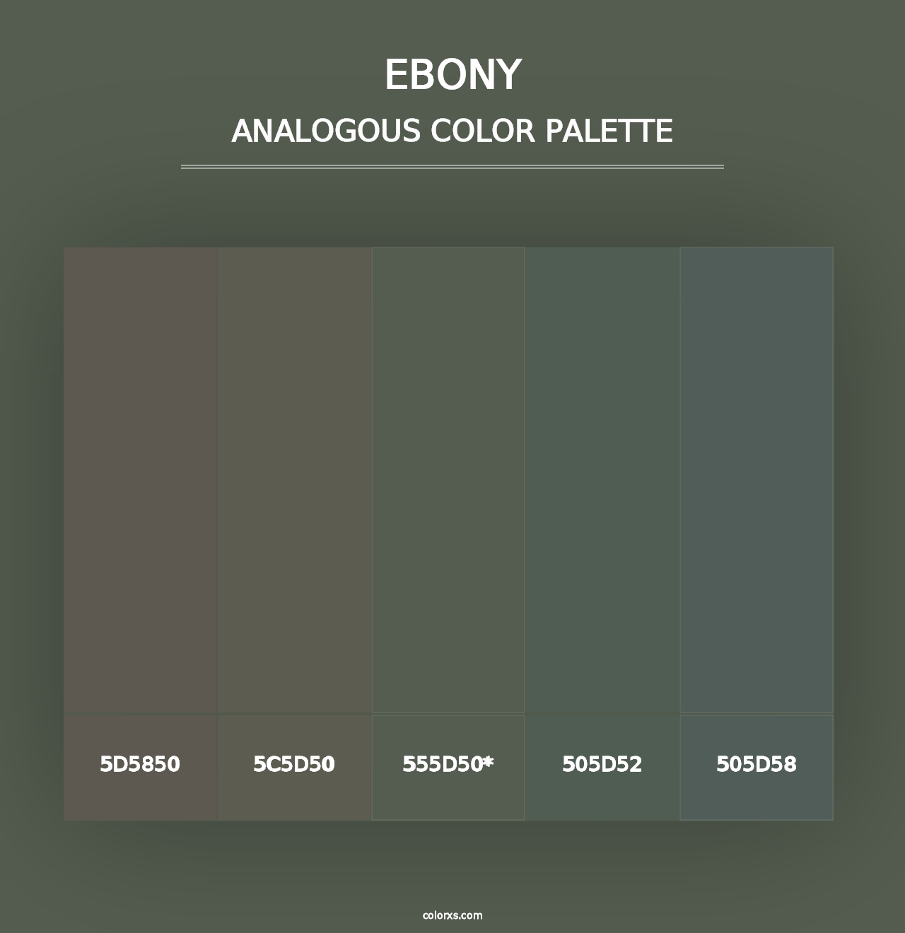 Ebony - Analogous Color Palette