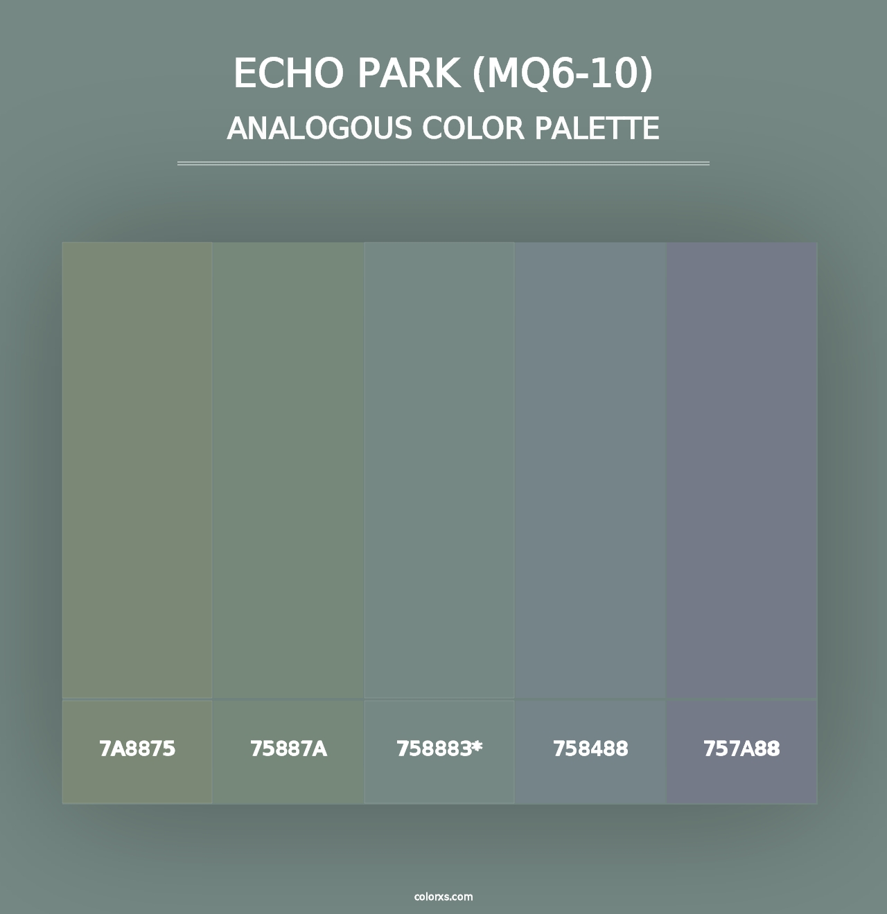 Echo Park (MQ6-10) - Analogous Color Palette