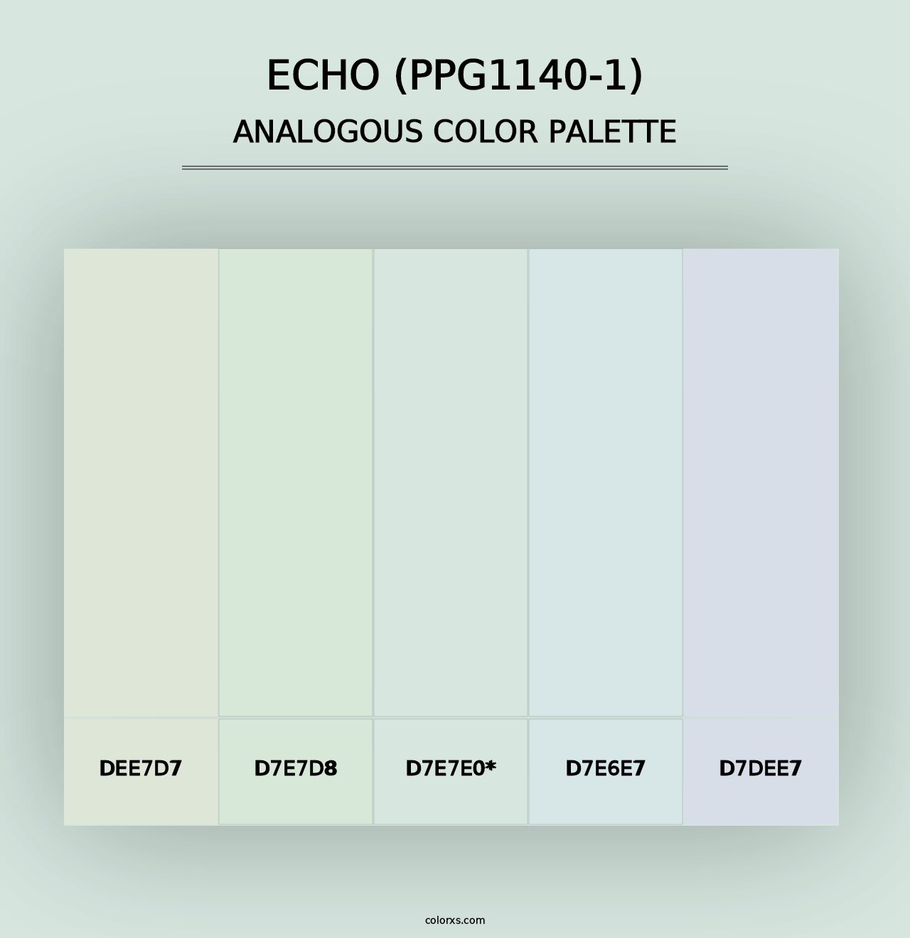 Echo (PPG1140-1) - Analogous Color Palette