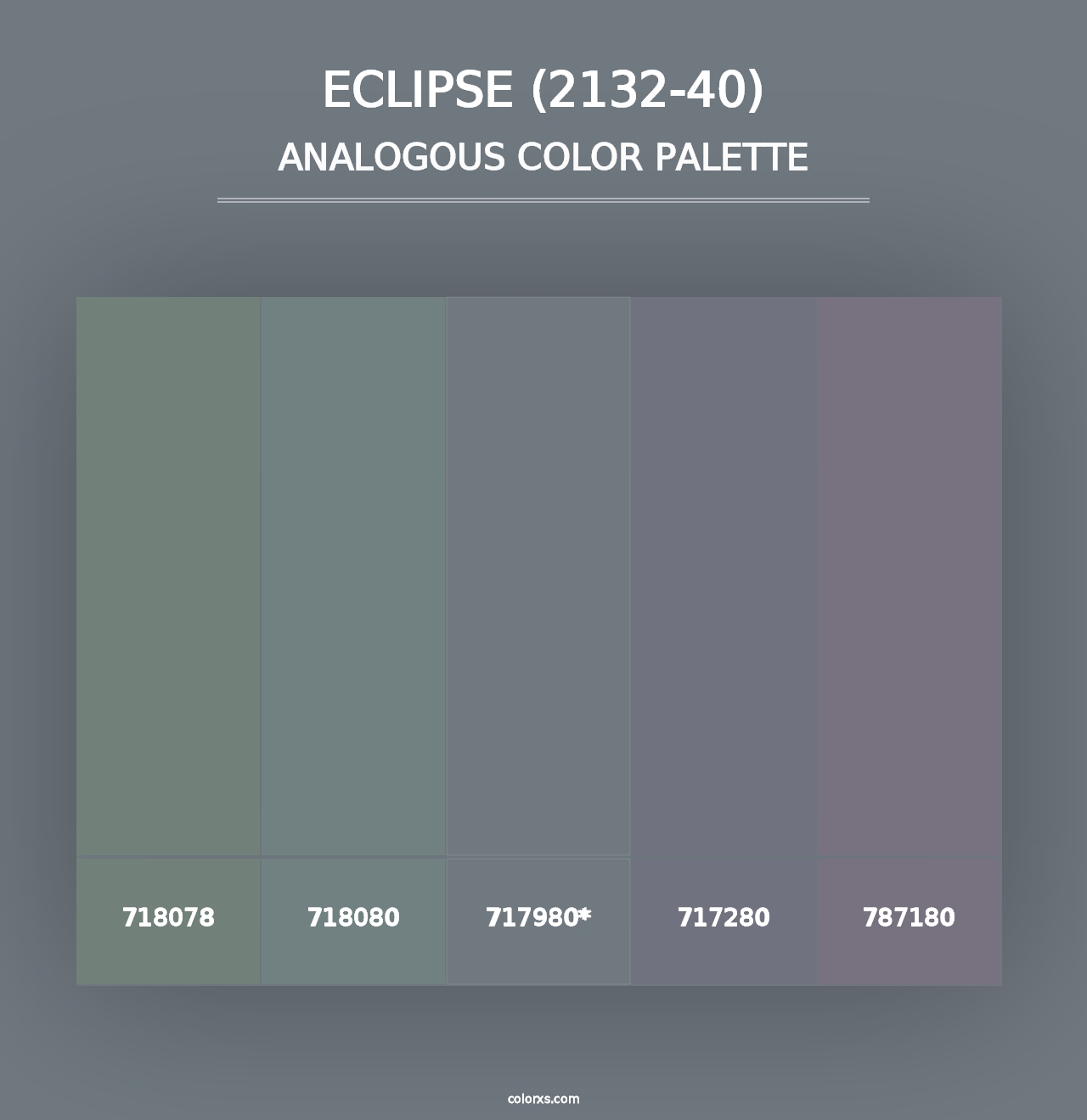 Eclipse (2132-40) - Analogous Color Palette