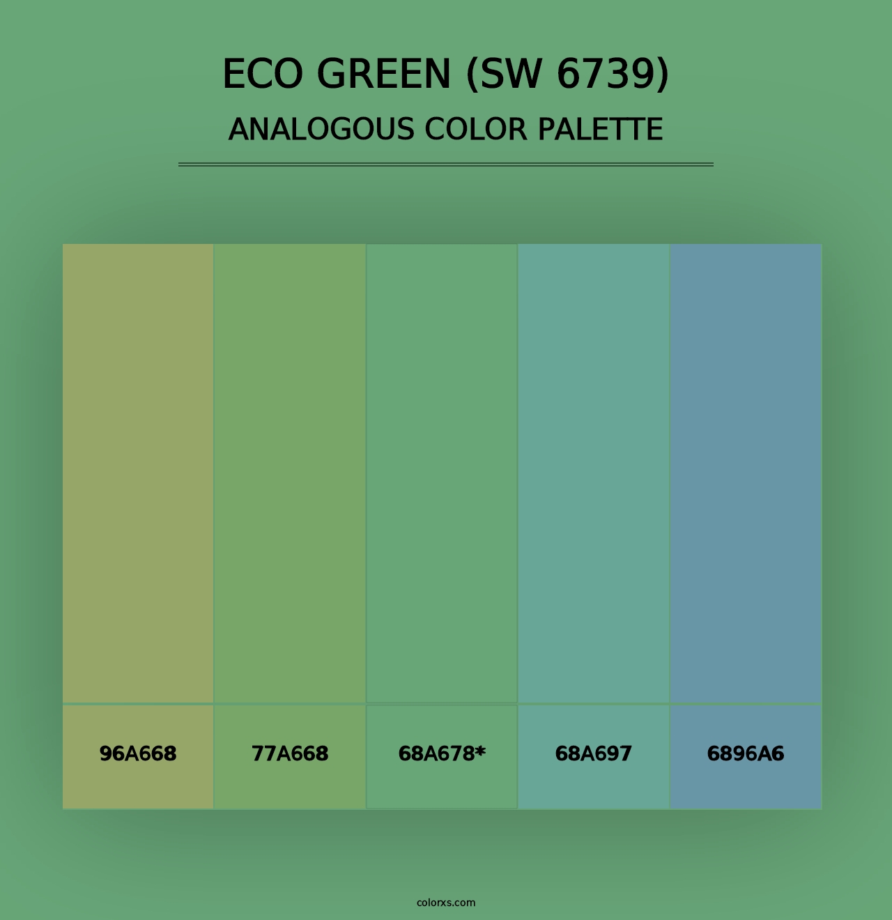 Eco Green (SW 6739) - Analogous Color Palette