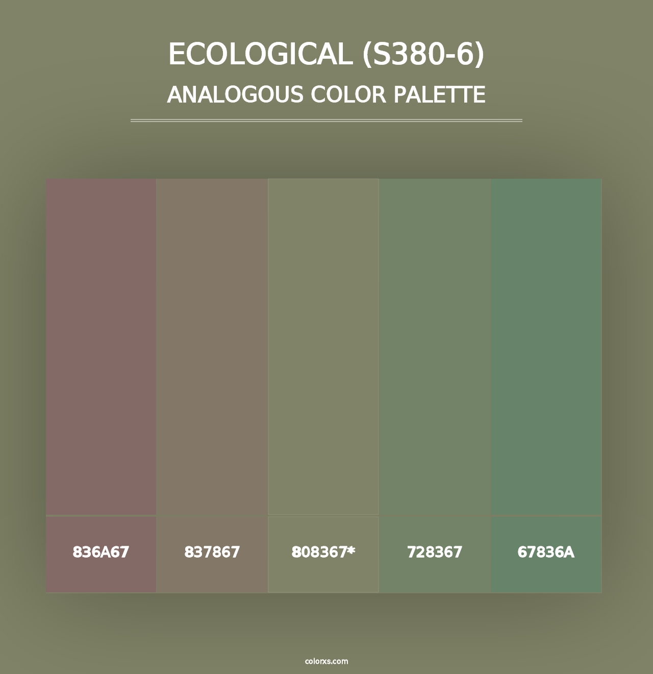 Ecological (S380-6) - Analogous Color Palette