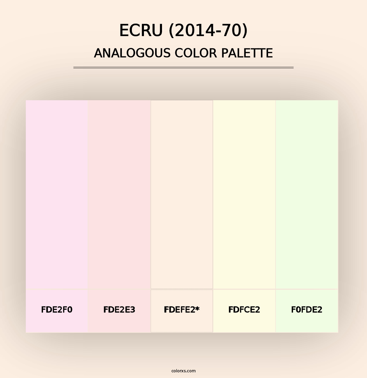 Ecru (2014-70) - Analogous Color Palette