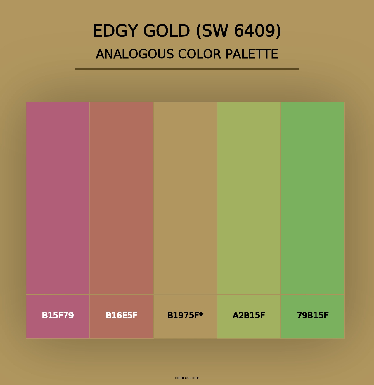 Edgy Gold (SW 6409) - Analogous Color Palette