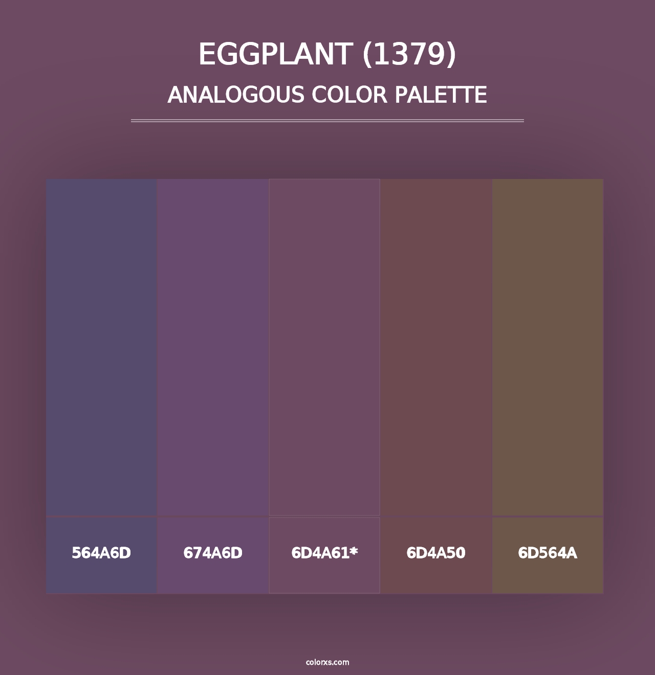 Eggplant (1379) - Analogous Color Palette