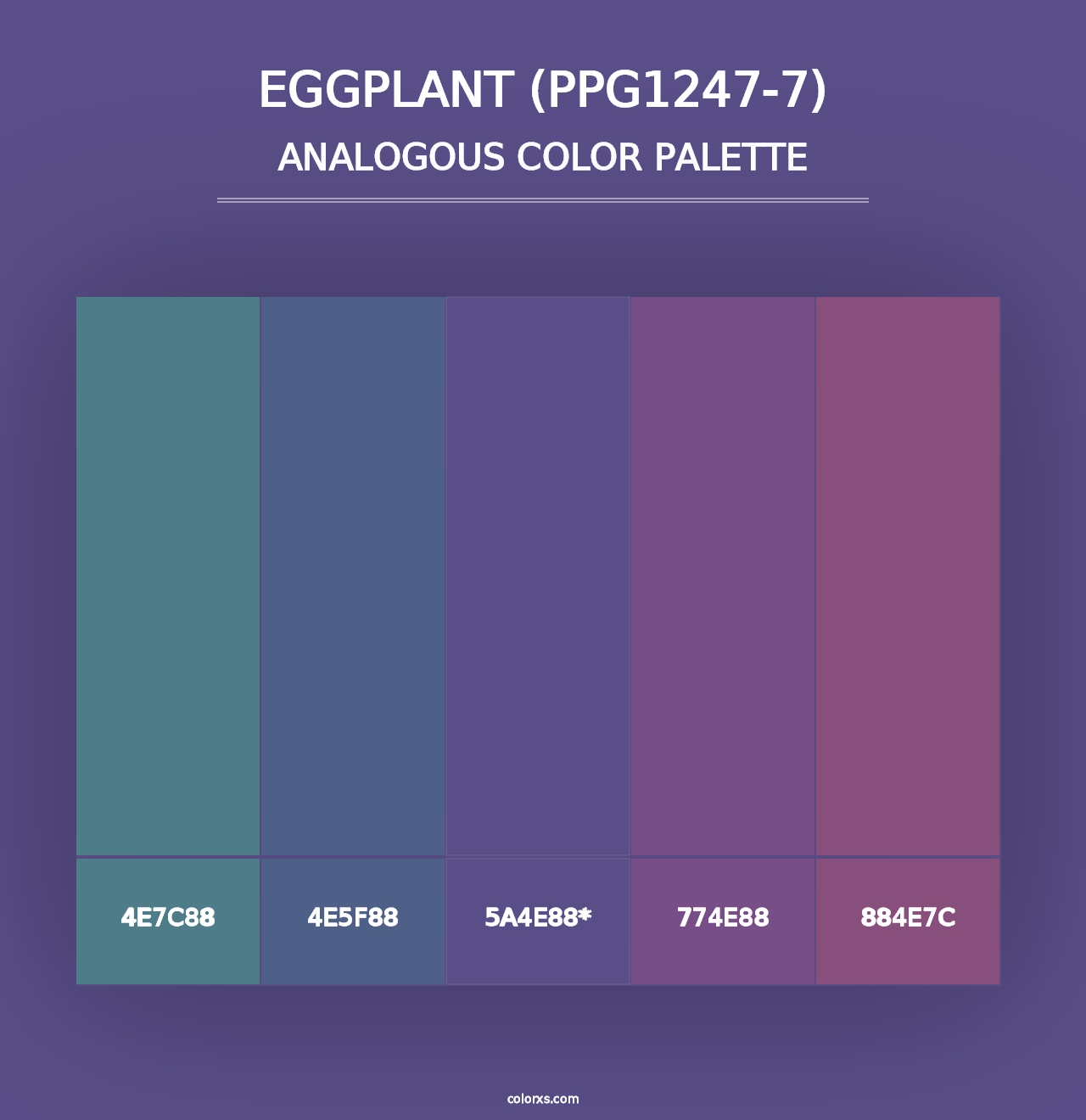 Eggplant (PPG1247-7) - Analogous Color Palette