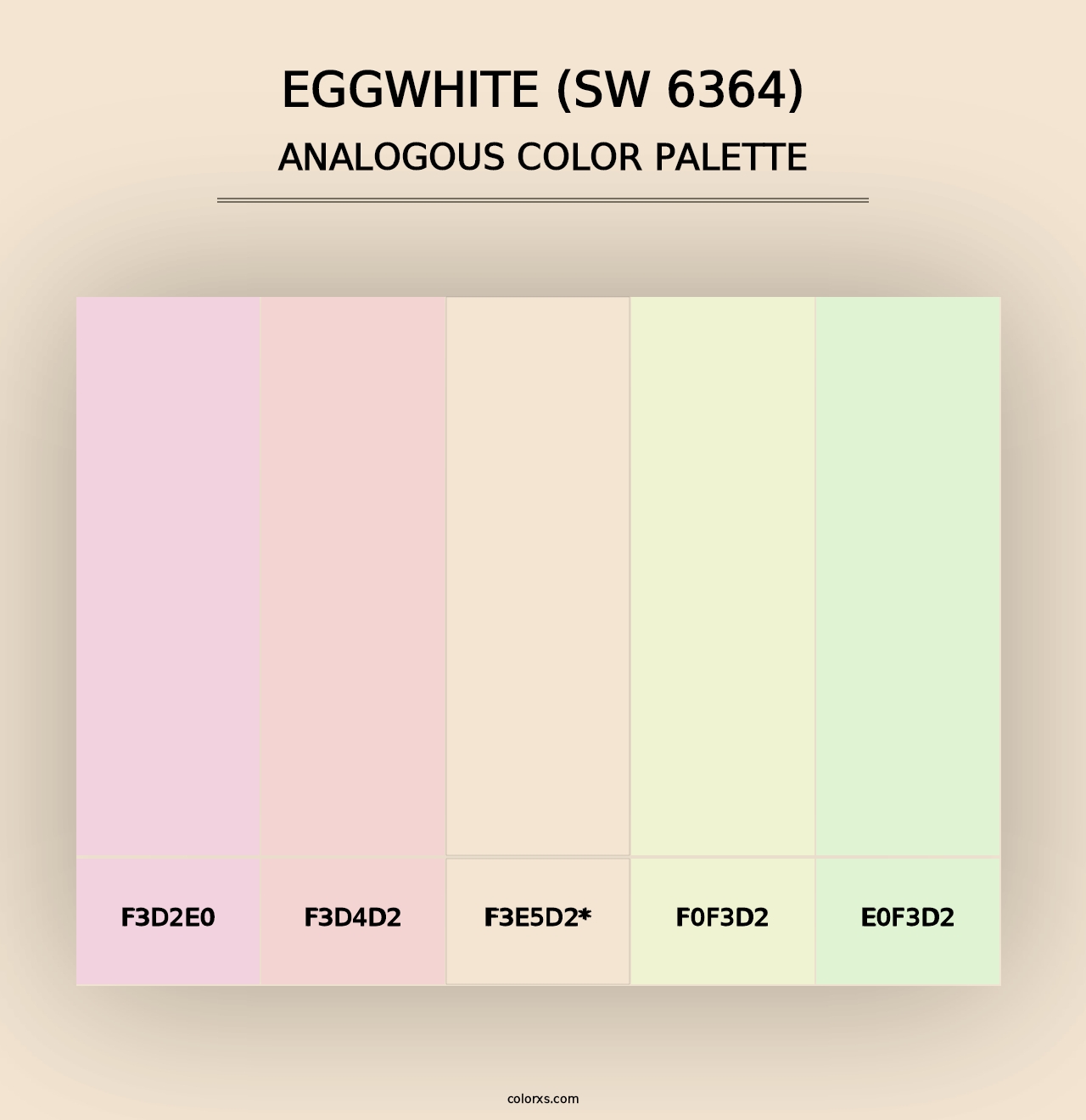 Eggwhite (SW 6364) - Analogous Color Palette