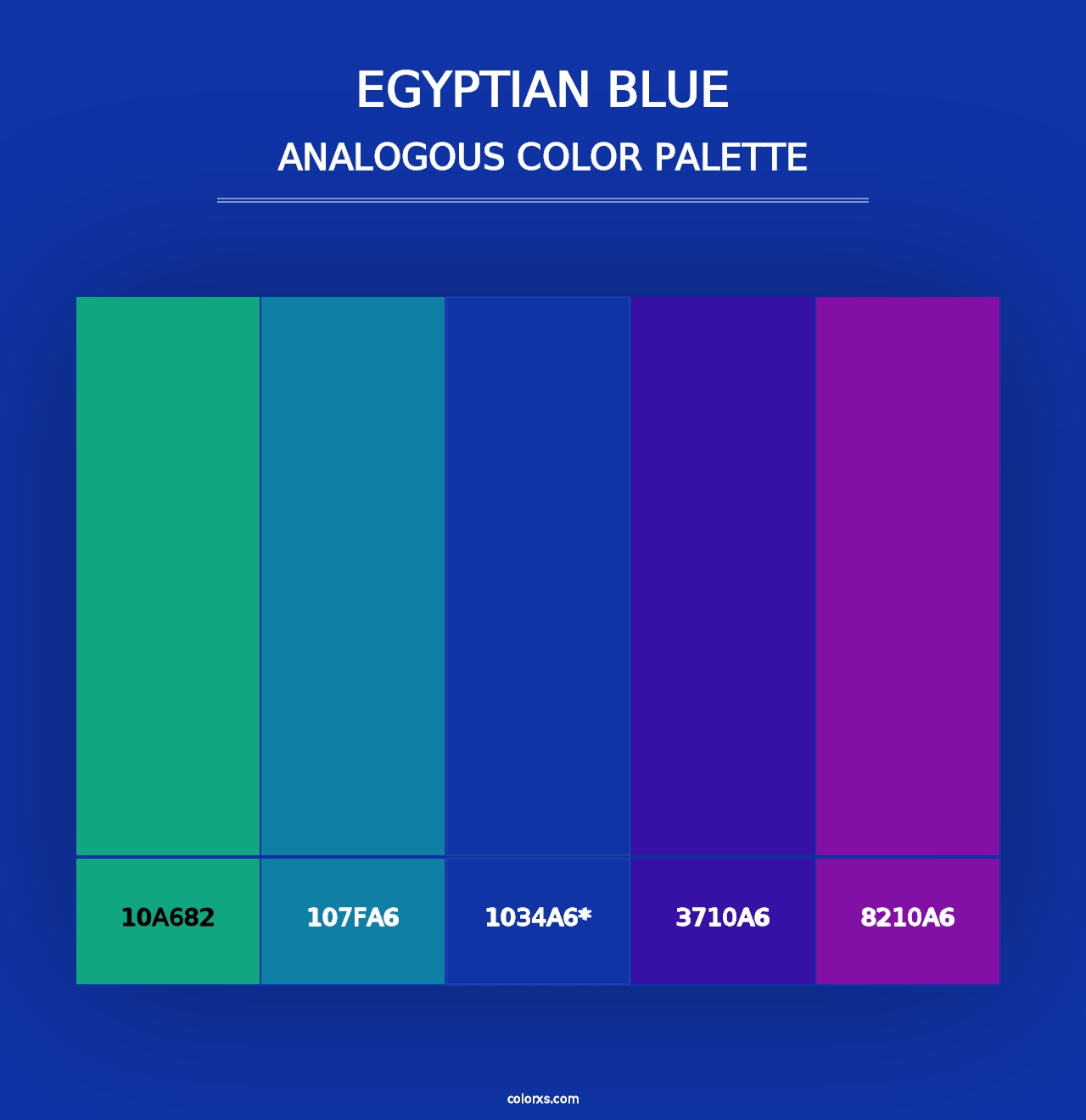 Egyptian blue - Analogous Color Palette