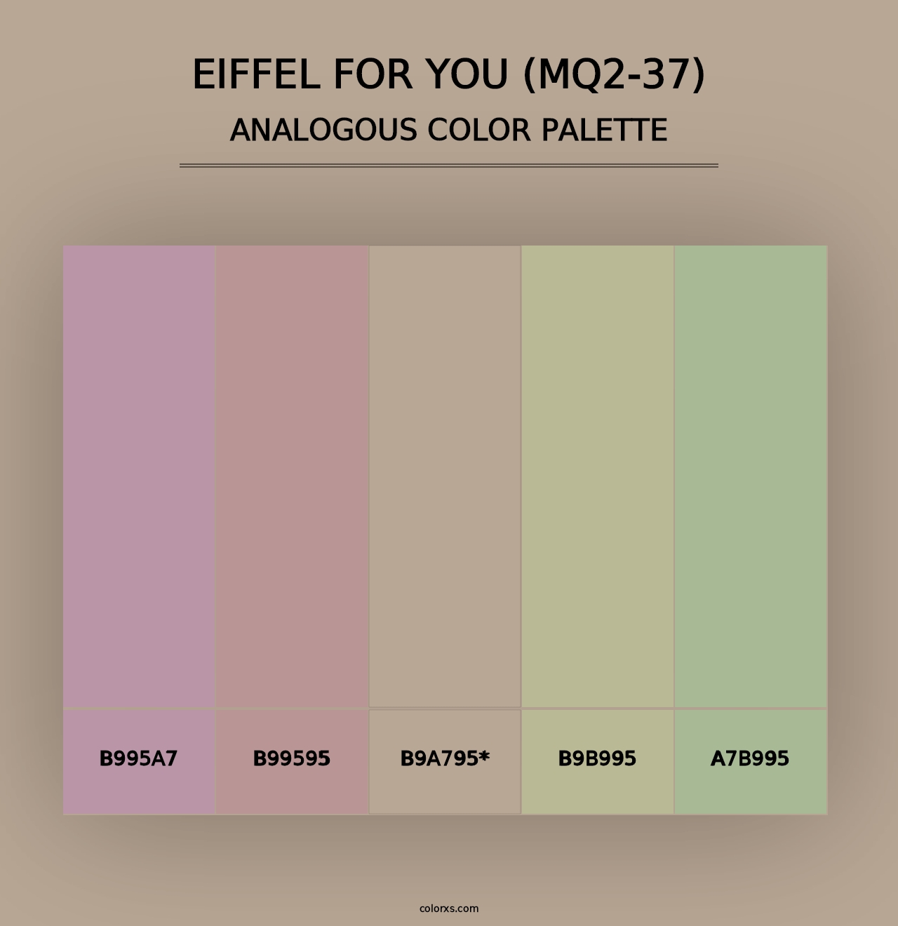 Eiffel For You (MQ2-37) - Analogous Color Palette