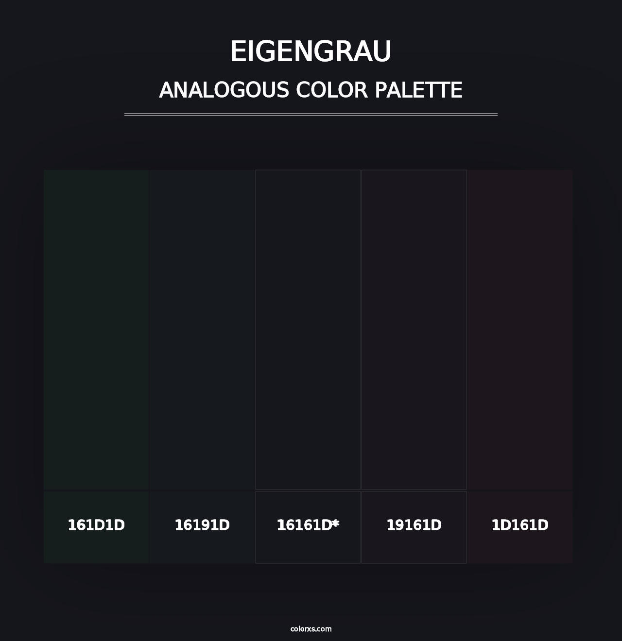 Eigengrau - Analogous Color Palette