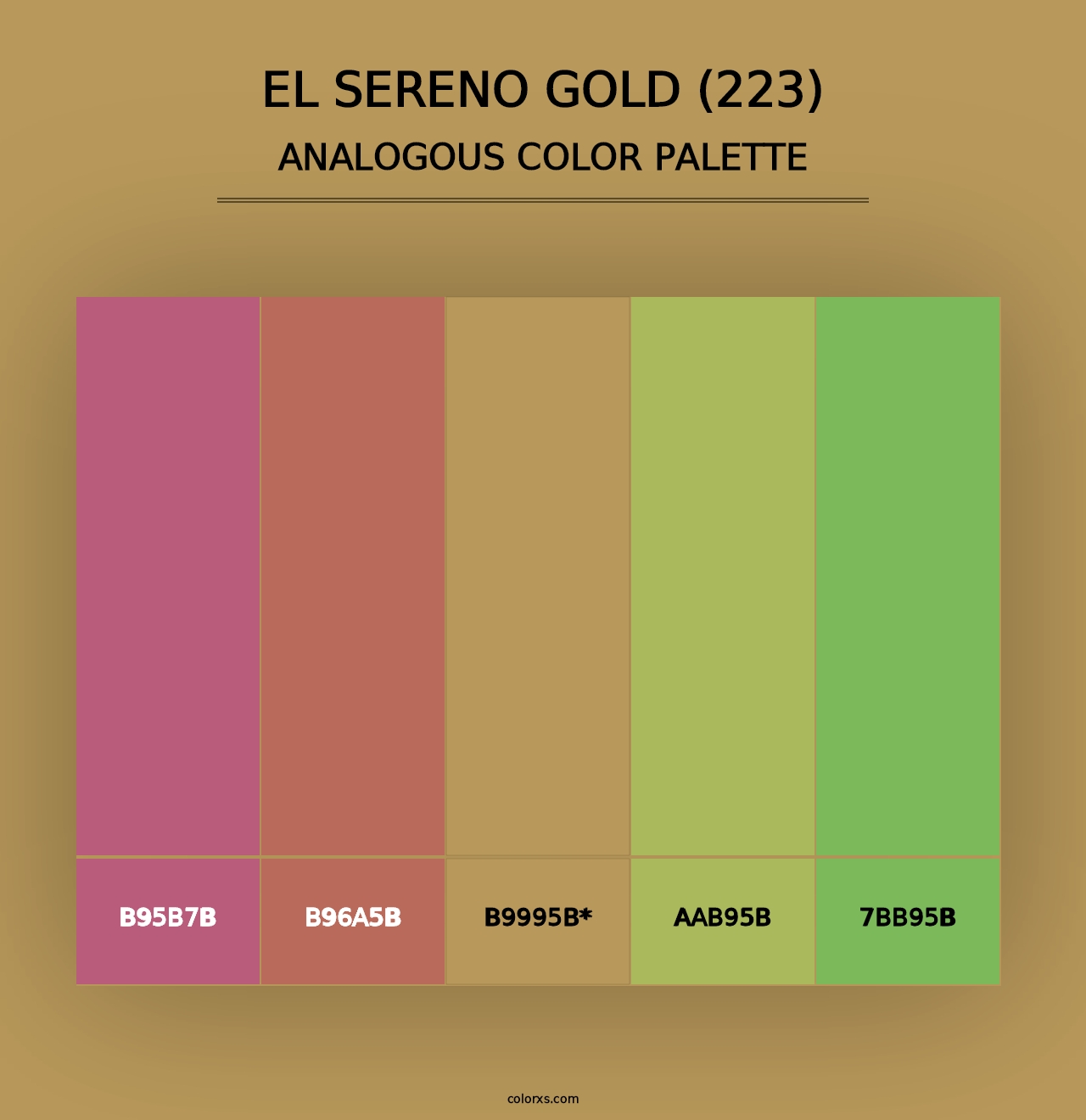 El Sereno Gold (223) - Analogous Color Palette