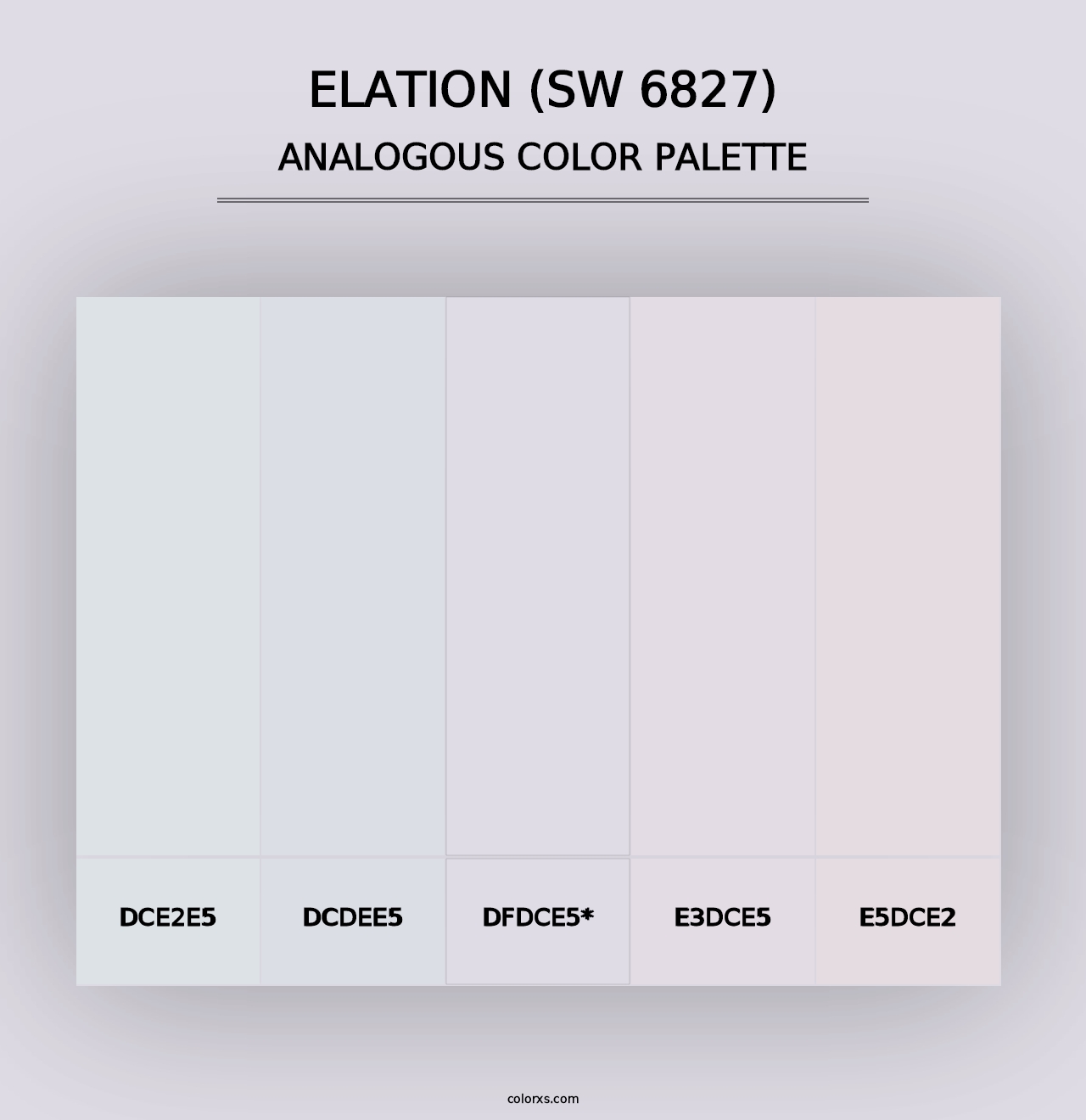 Elation (SW 6827) - Analogous Color Palette