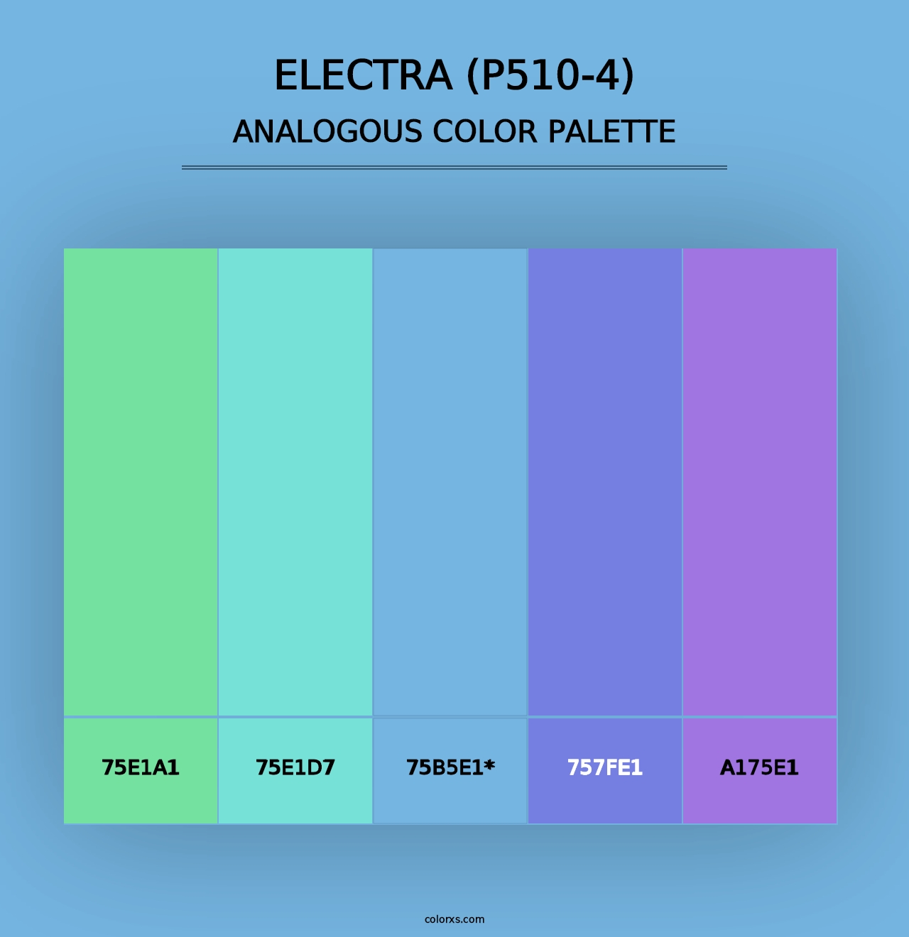 Electra (P510-4) - Analogous Color Palette