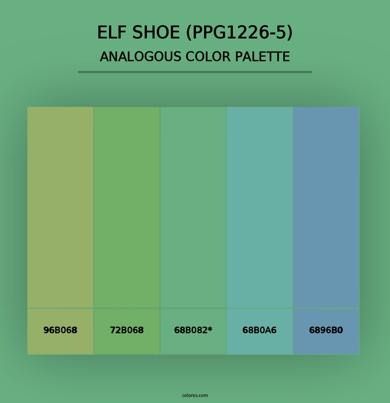 Elf Shoe (PPG1226-5) - Analogous Color Palette