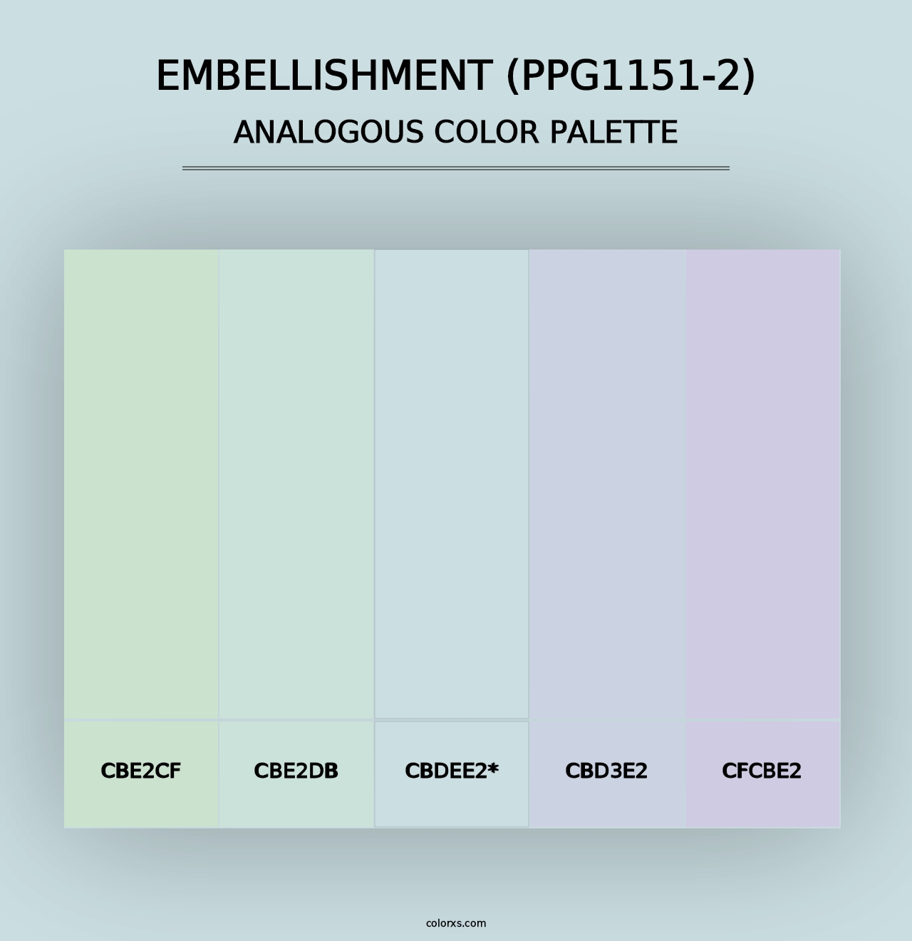 Embellishment (PPG1151-2) - Analogous Color Palette