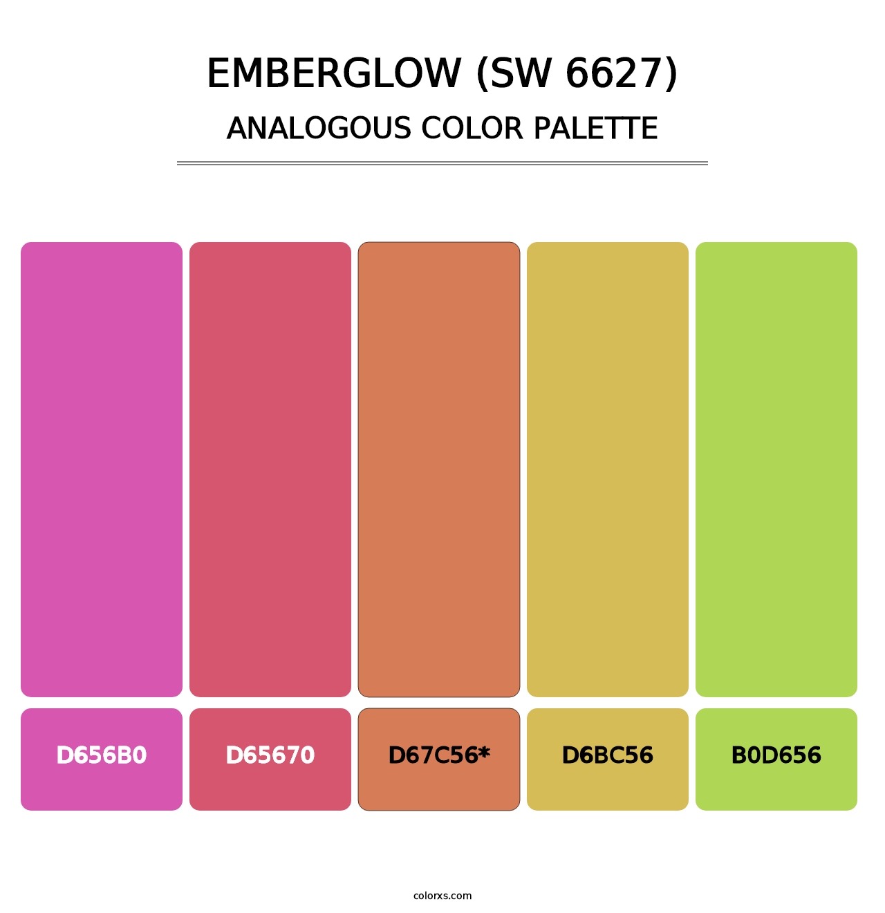 Emberglow (SW 6627) - Analogous Color Palette