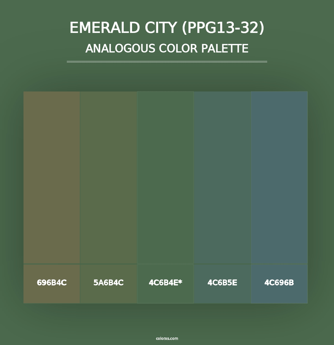 Emerald City (PPG13-32) - Analogous Color Palette