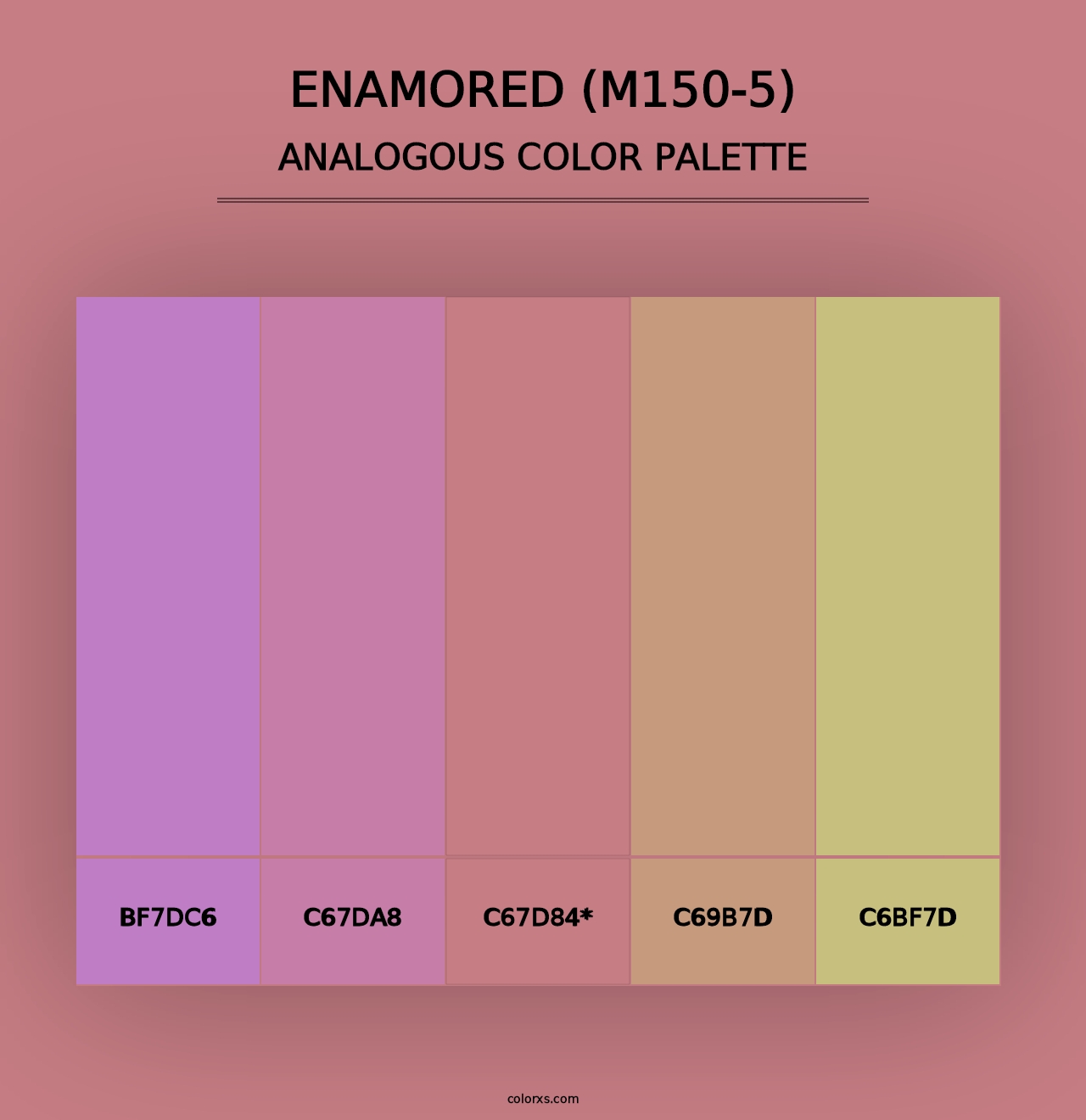 Enamored (M150-5) - Analogous Color Palette