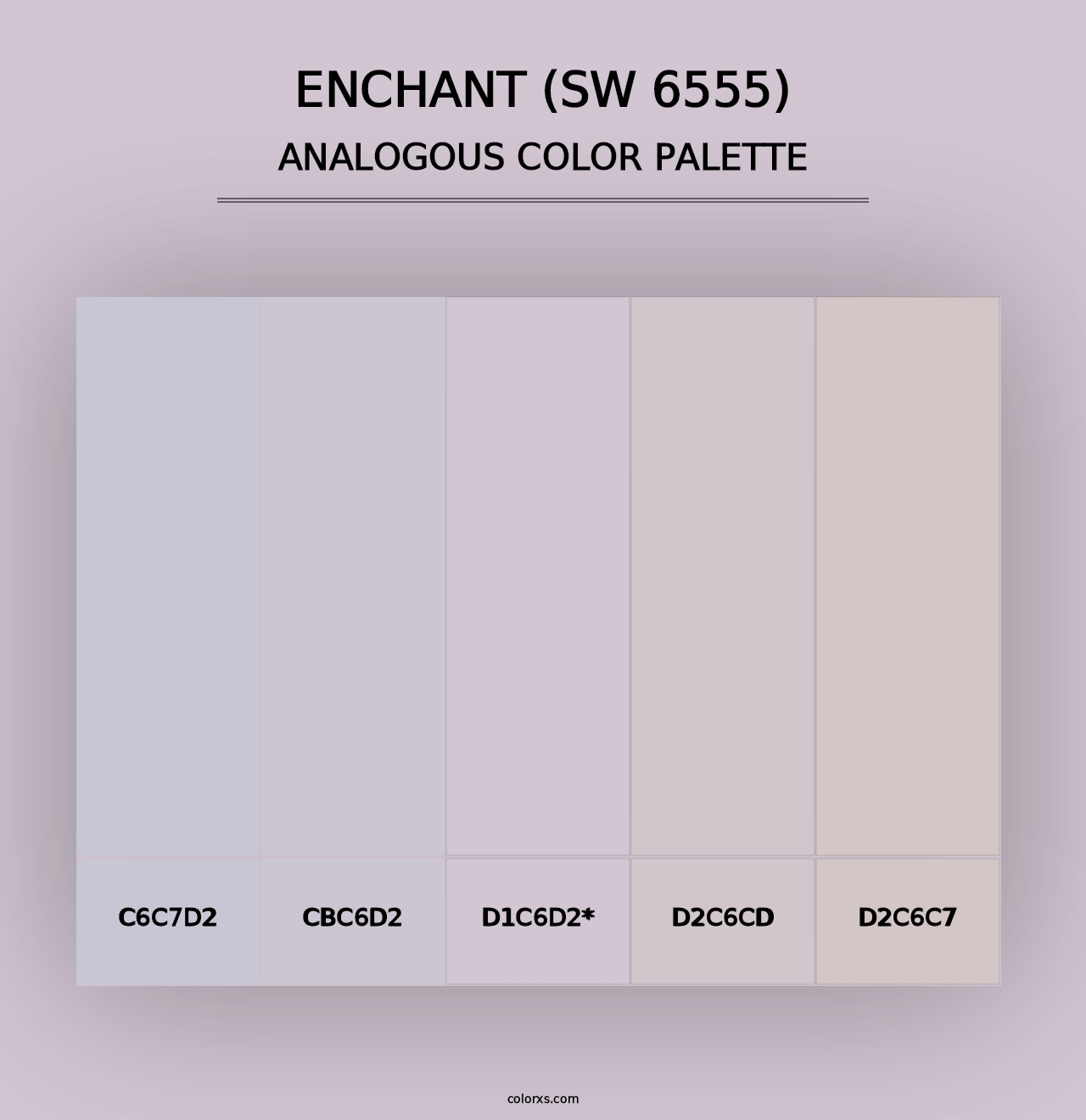 Enchant (SW 6555) - Analogous Color Palette