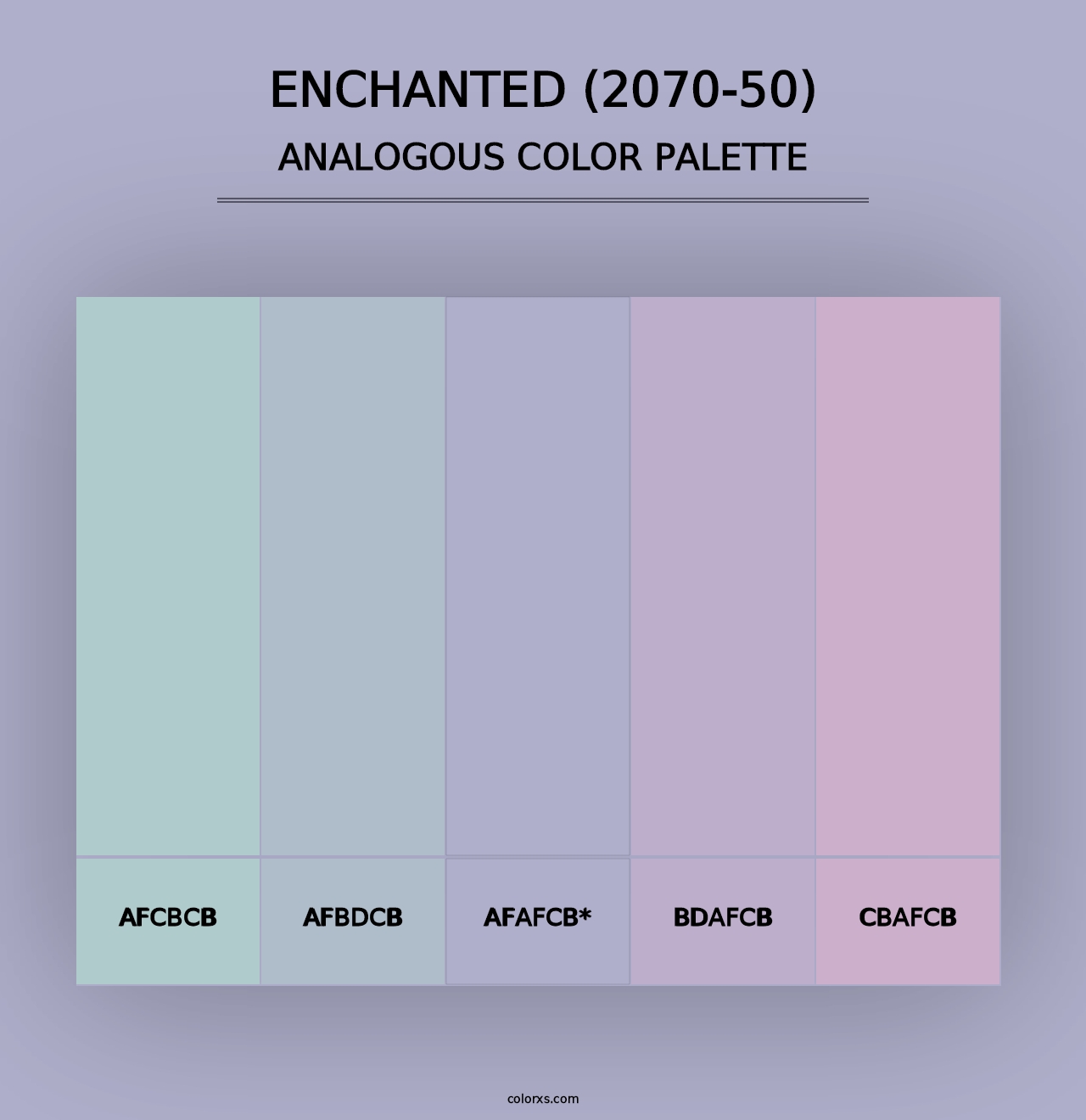 Enchanted (2070-50) - Analogous Color Palette