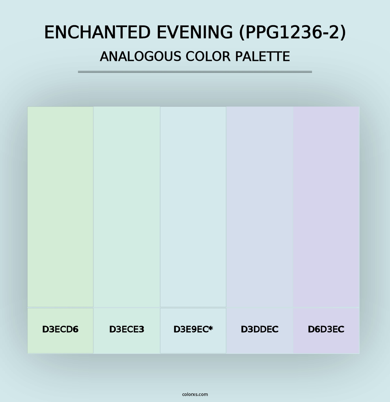 Enchanted Evening (PPG1236-2) - Analogous Color Palette