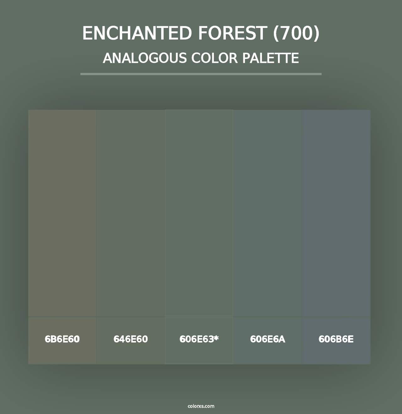 Enchanted Forest (700) - Analogous Color Palette