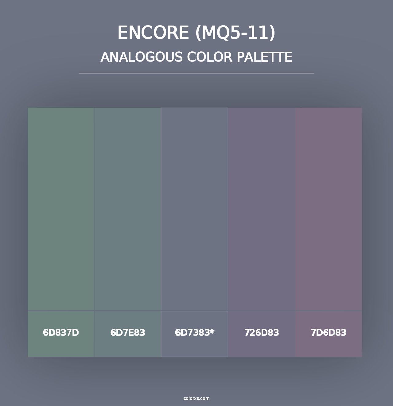 Encore (MQ5-11) - Analogous Color Palette