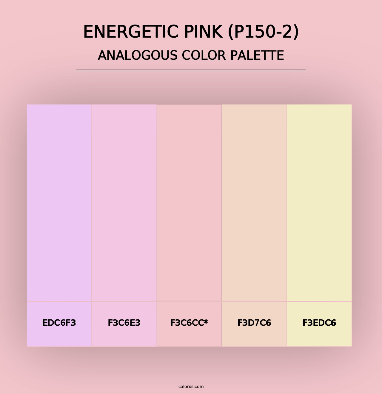 Energetic Pink (P150-2) - Analogous Color Palette