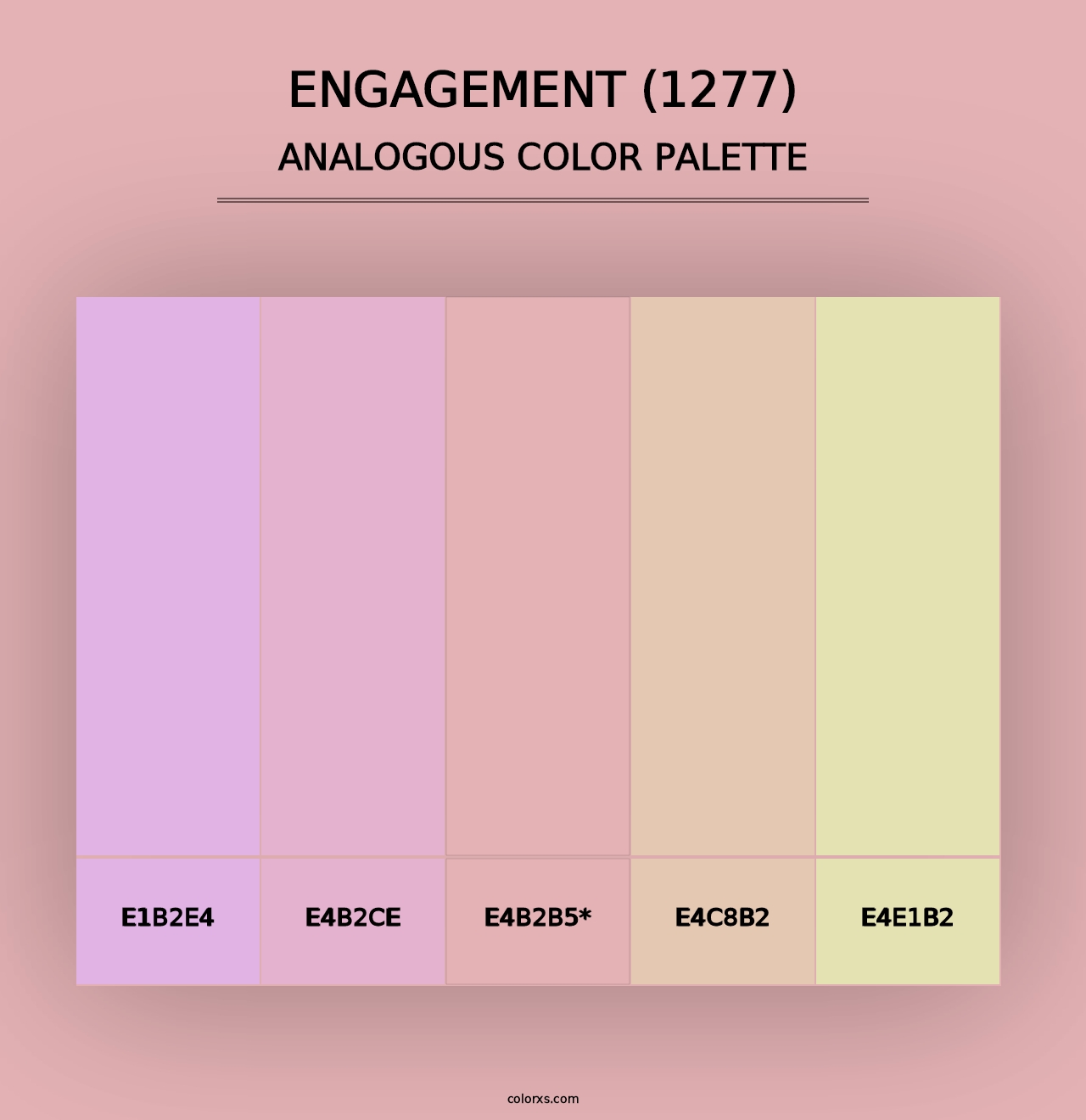 Engagement (1277) - Analogous Color Palette