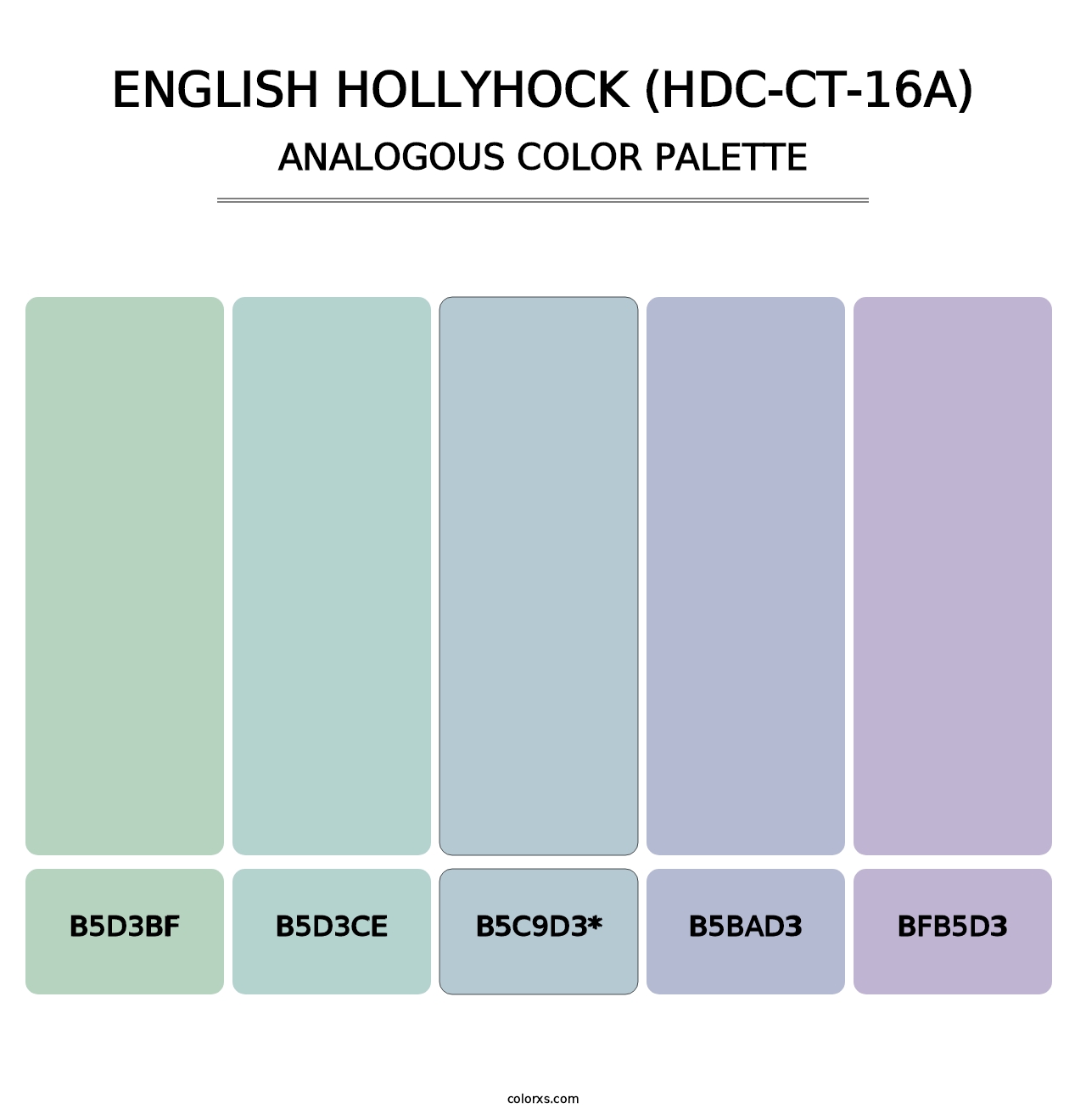 English Hollyhock (HDC-CT-16A) - Analogous Color Palette