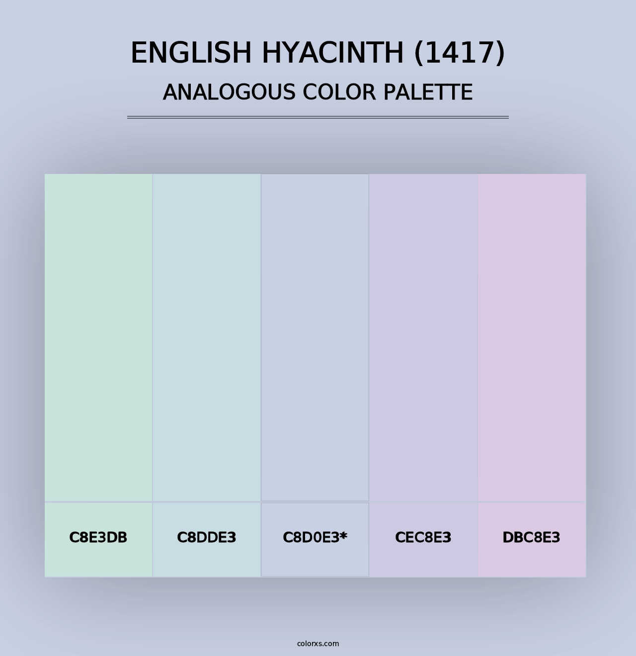 English Hyacinth (1417) - Analogous Color Palette