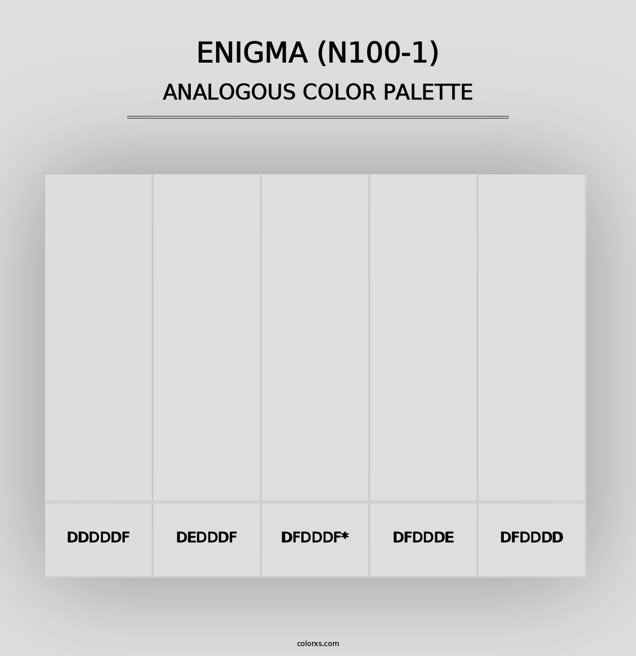 Enigma (N100-1) - Analogous Color Palette