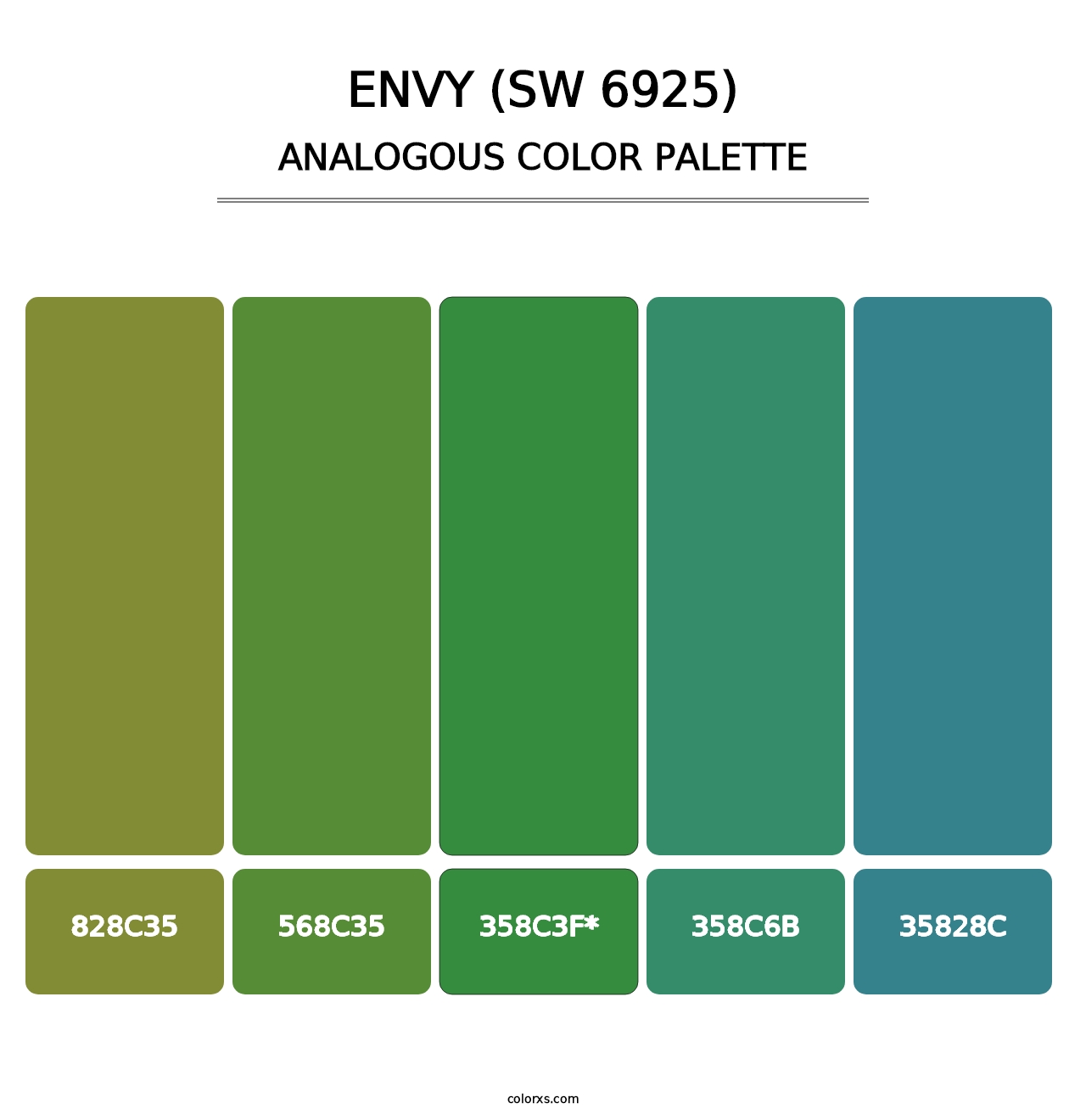 Envy (SW 6925) - Analogous Color Palette