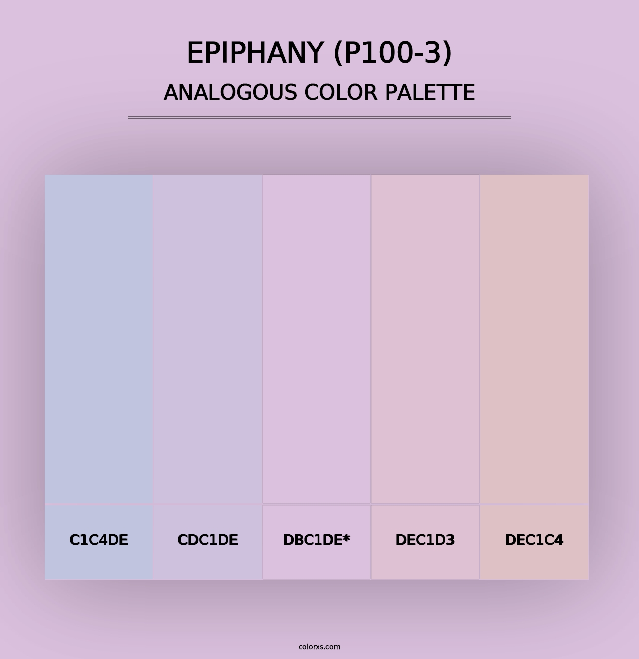 Epiphany (P100-3) - Analogous Color Palette