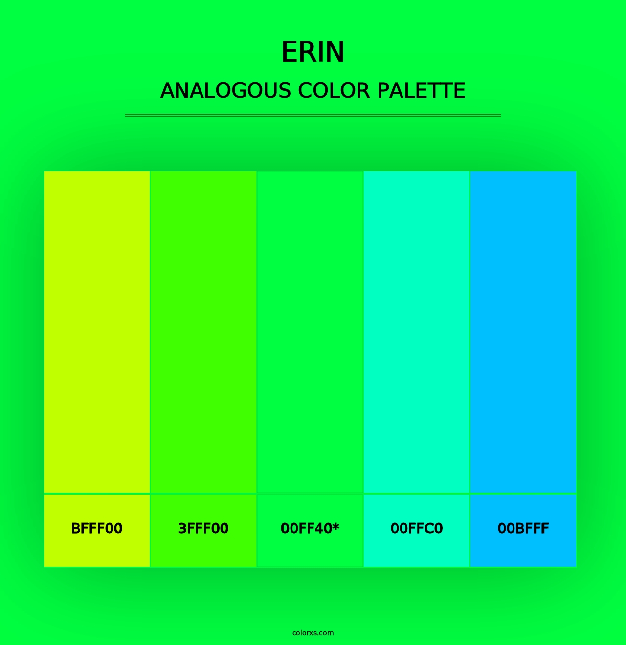 Erin - Analogous Color Palette