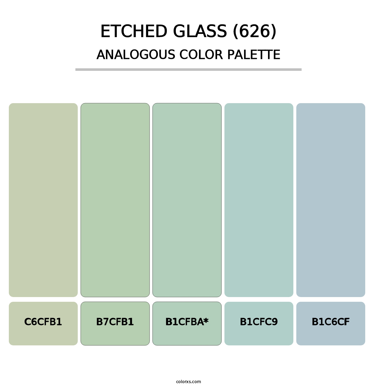 Etched Glass (626) - Analogous Color Palette