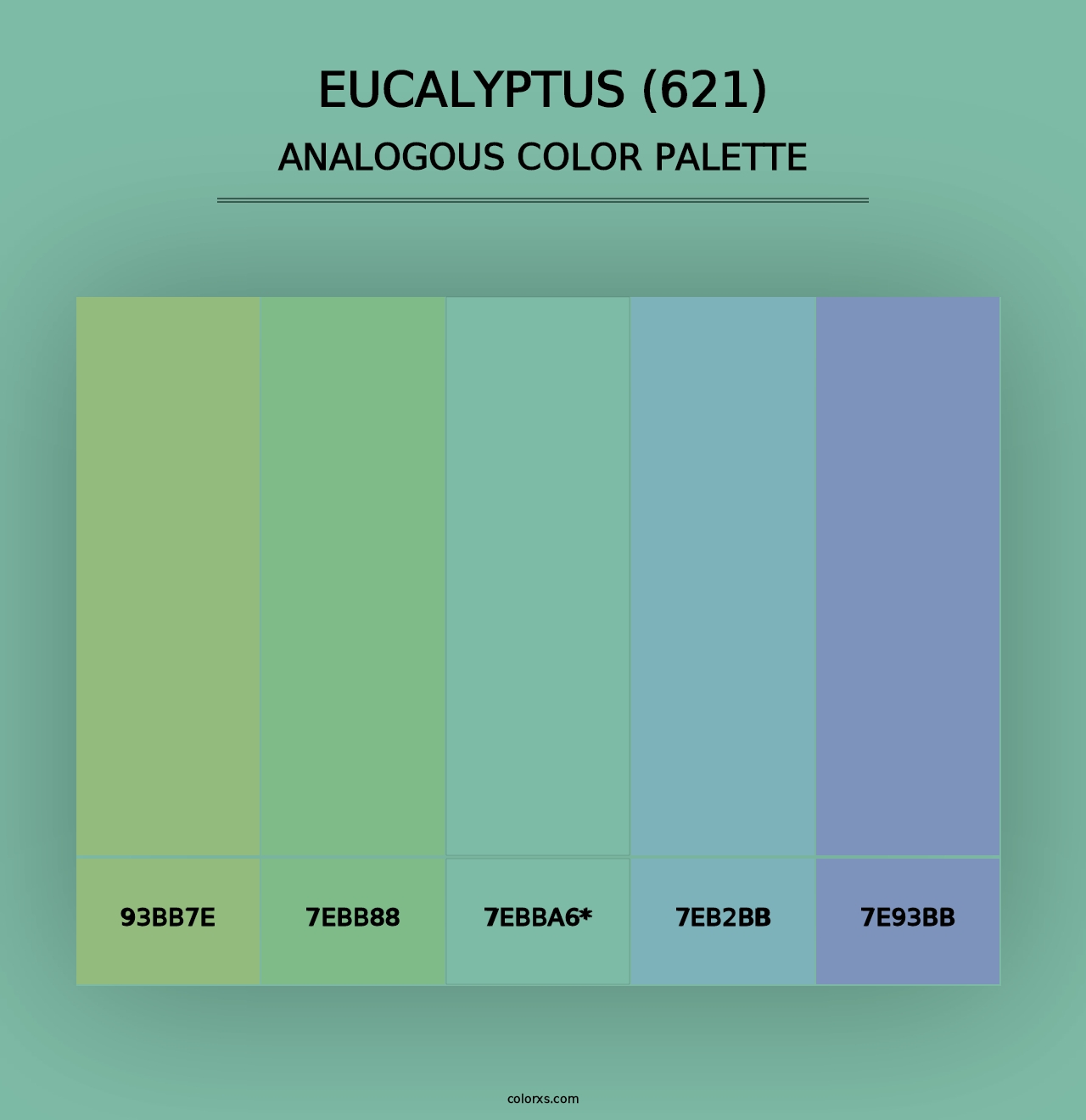 Eucalyptus (621) - Analogous Color Palette