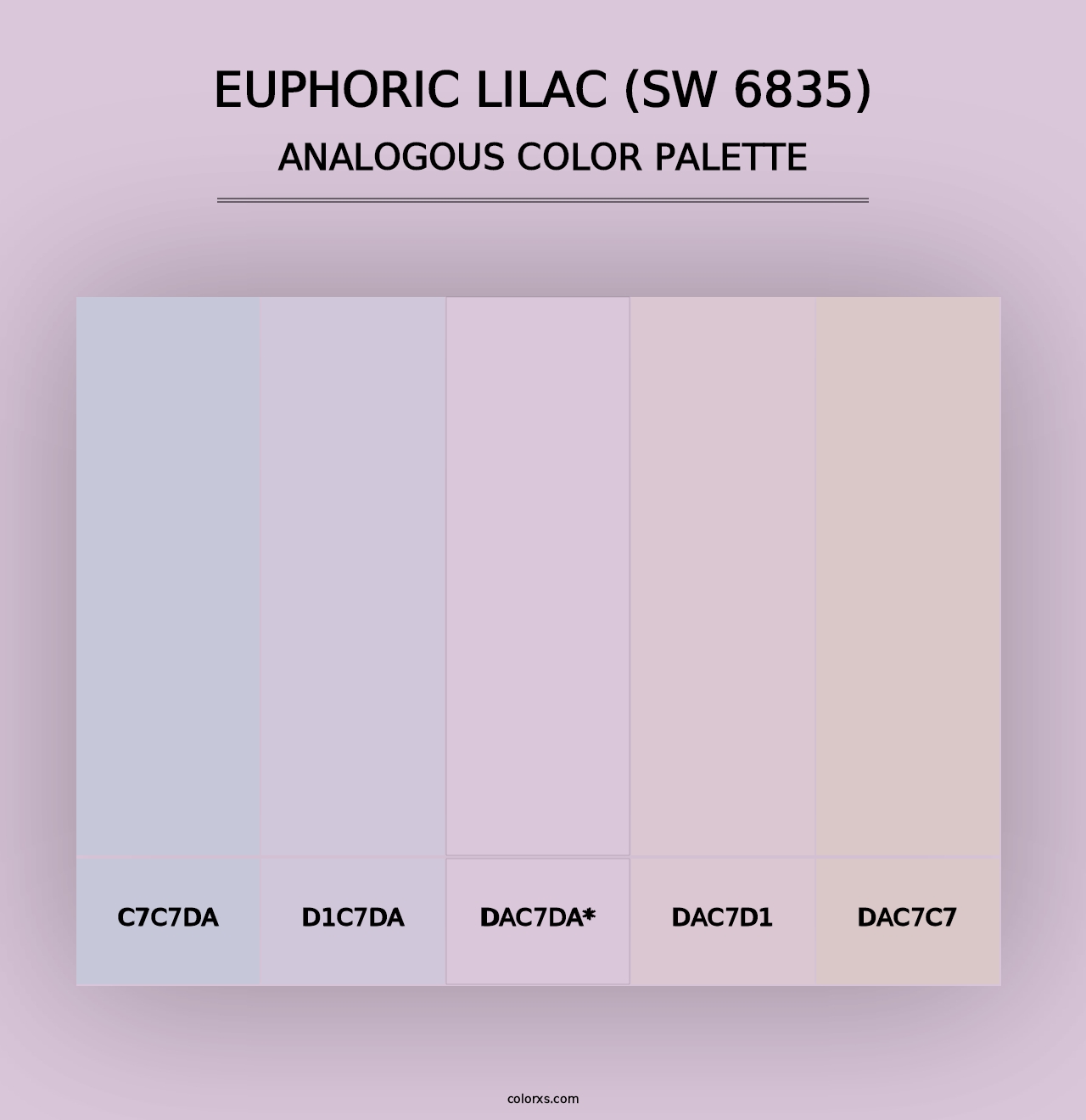 Euphoric Lilac (SW 6835) - Analogous Color Palette