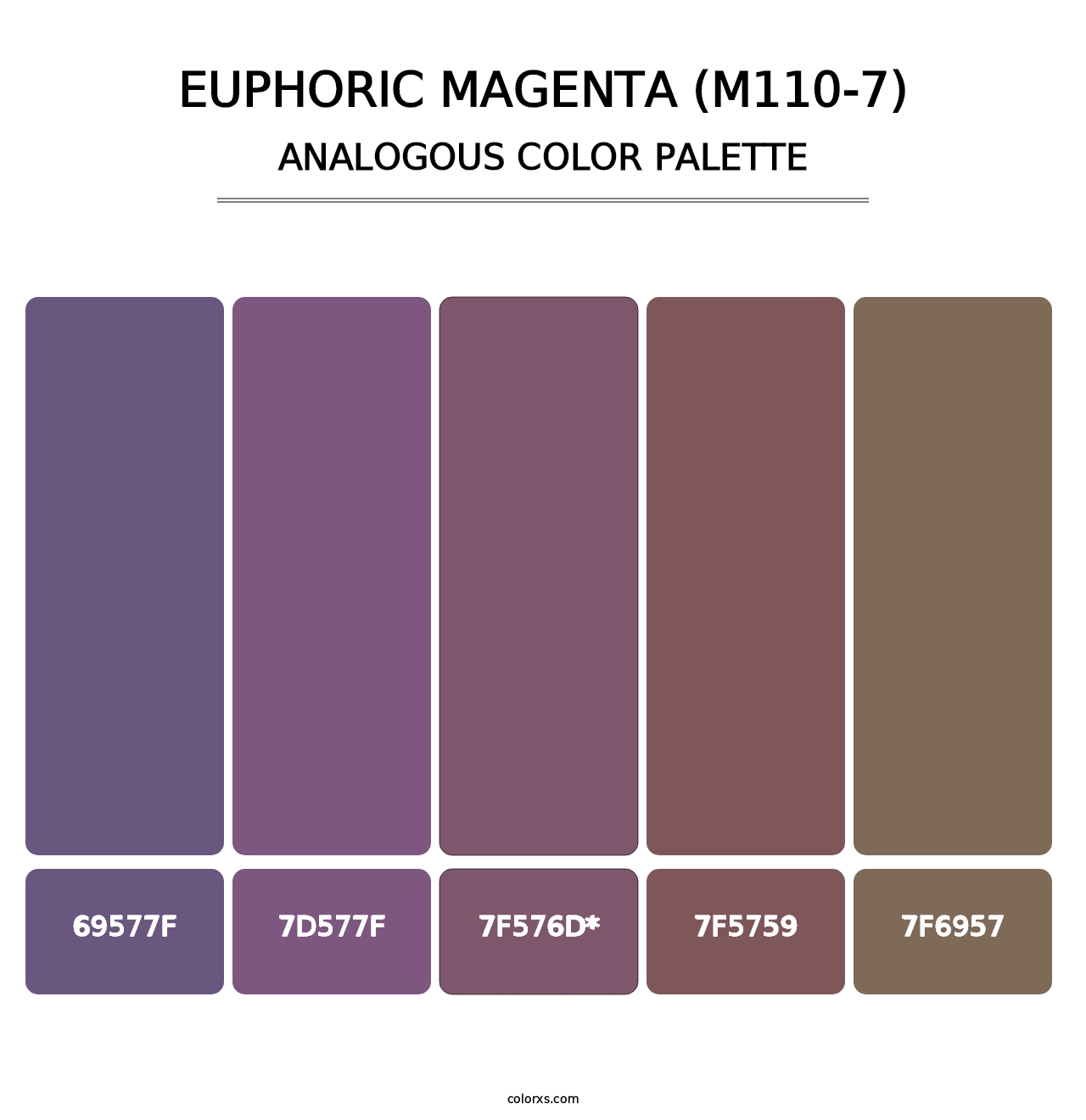 Euphoric Magenta (M110-7) - Analogous Color Palette