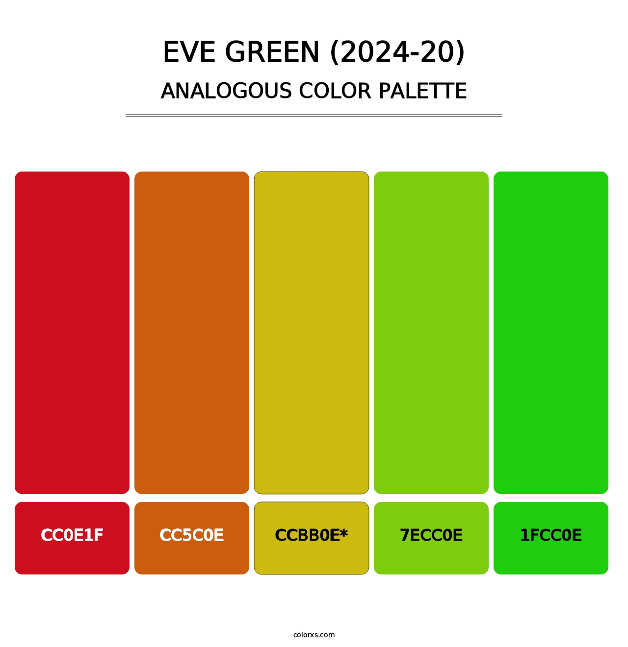 Eve Green (2024-20) - Analogous Color Palette