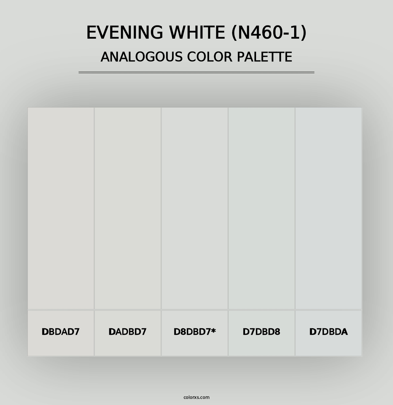 Evening White (N460-1) - Analogous Color Palette