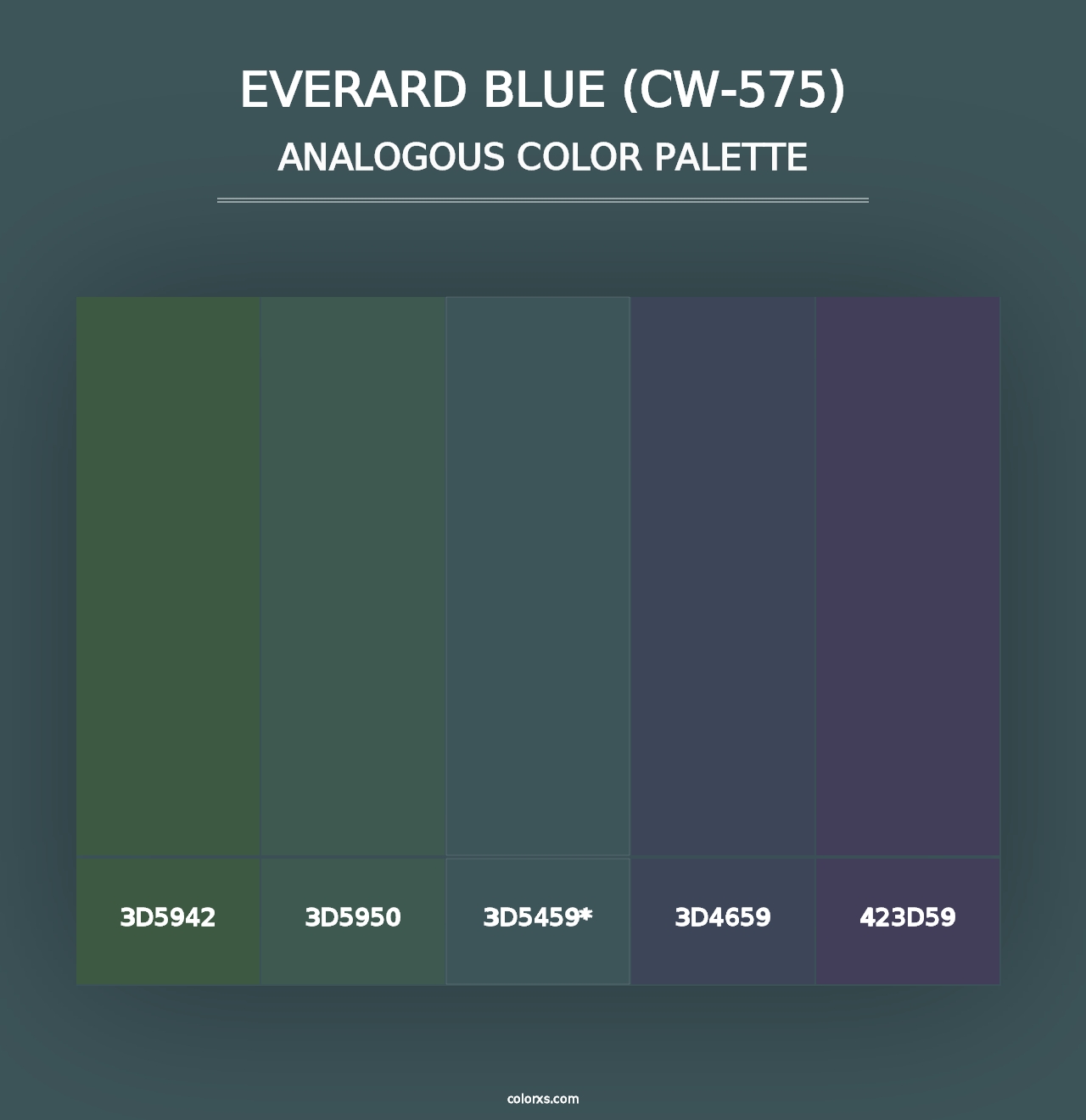 Everard Blue (CW-575) - Analogous Color Palette