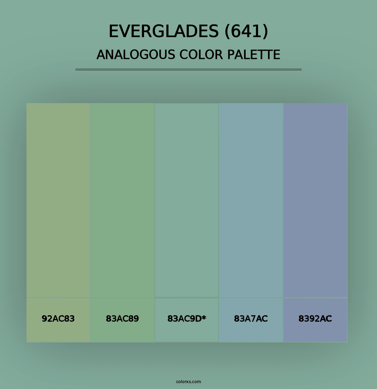 Everglades (641) - Analogous Color Palette