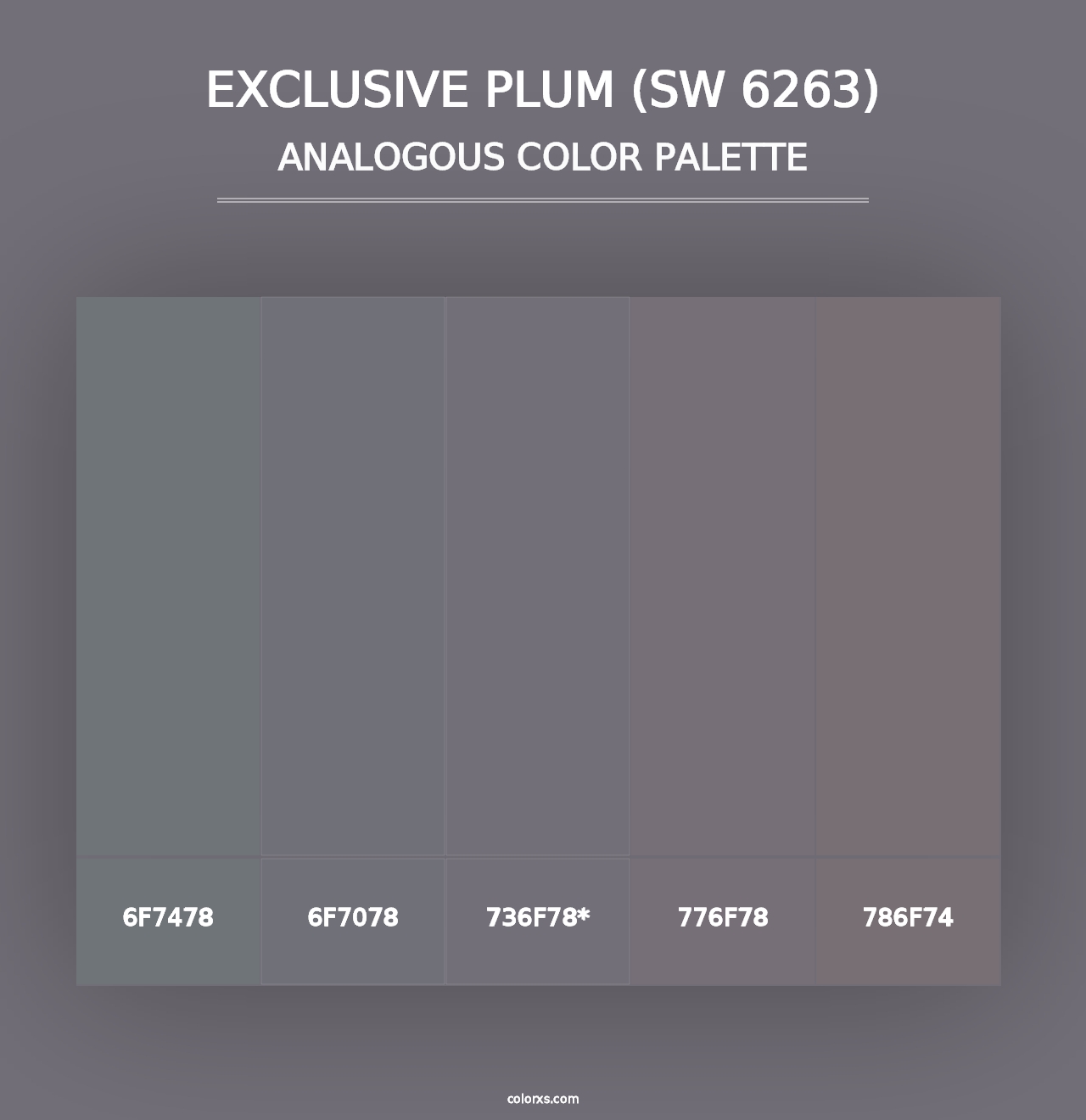 Exclusive Plum (SW 6263) - Analogous Color Palette