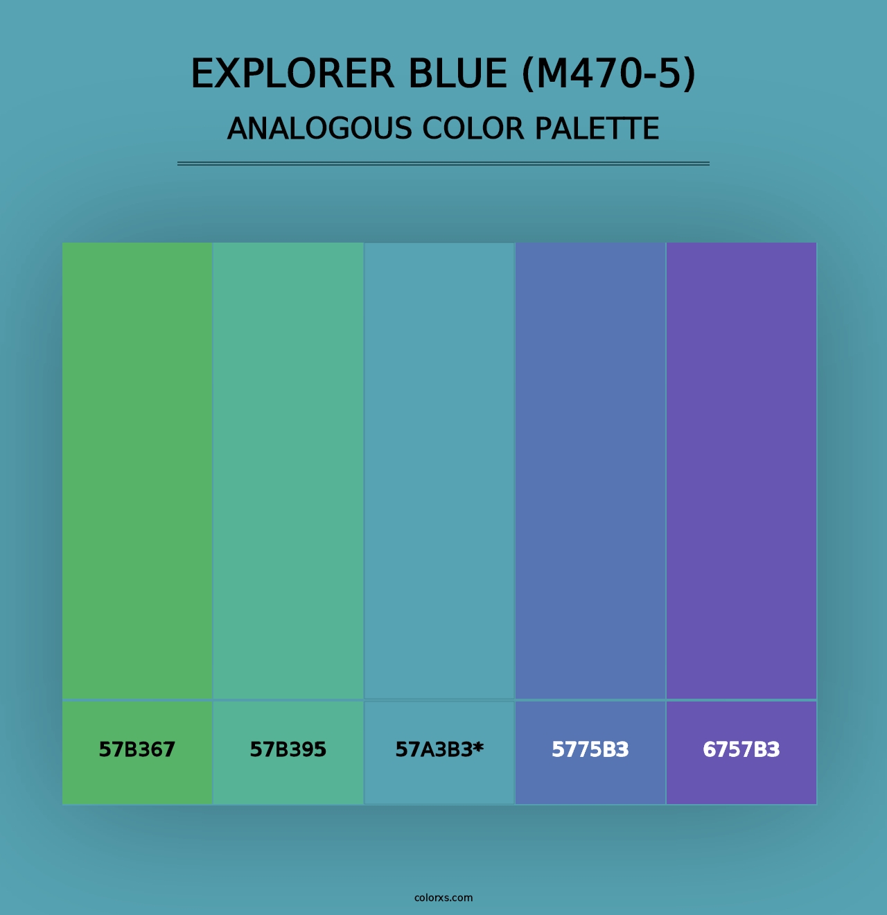 Explorer Blue (M470-5) - Analogous Color Palette