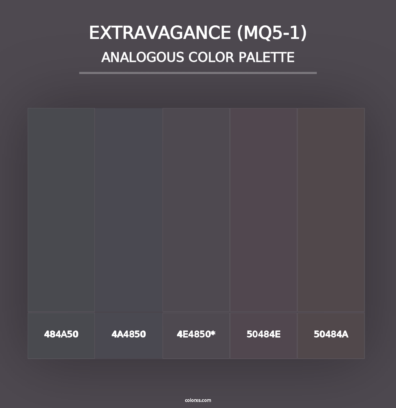 Extravagance (MQ5-1) - Analogous Color Palette