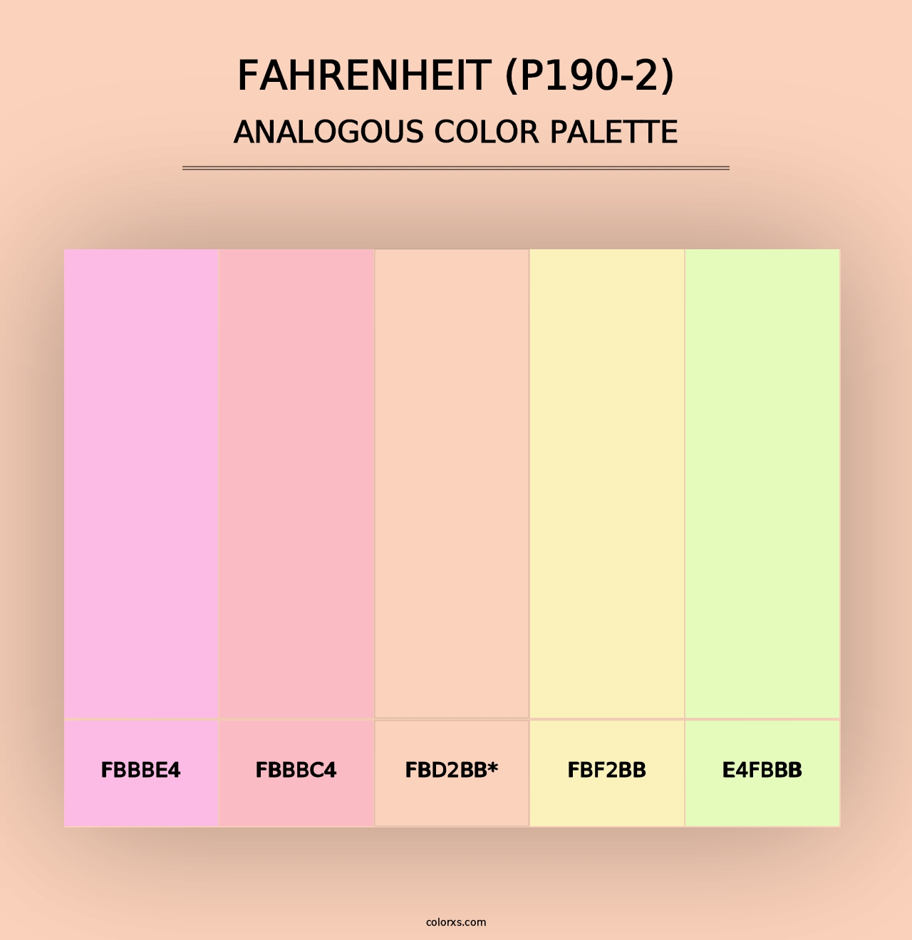 Fahrenheit (P190-2) - Analogous Color Palette